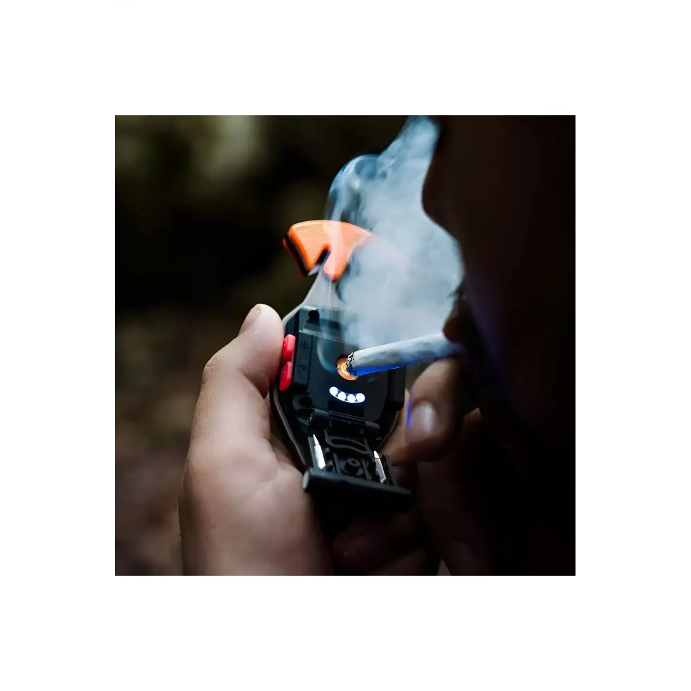 Çok Fonksiyonlu Mini Led Lamba Anahtarlık ve Çakmak USB Şarjlı Kamp İçin Taşınabilir 7 Modlu