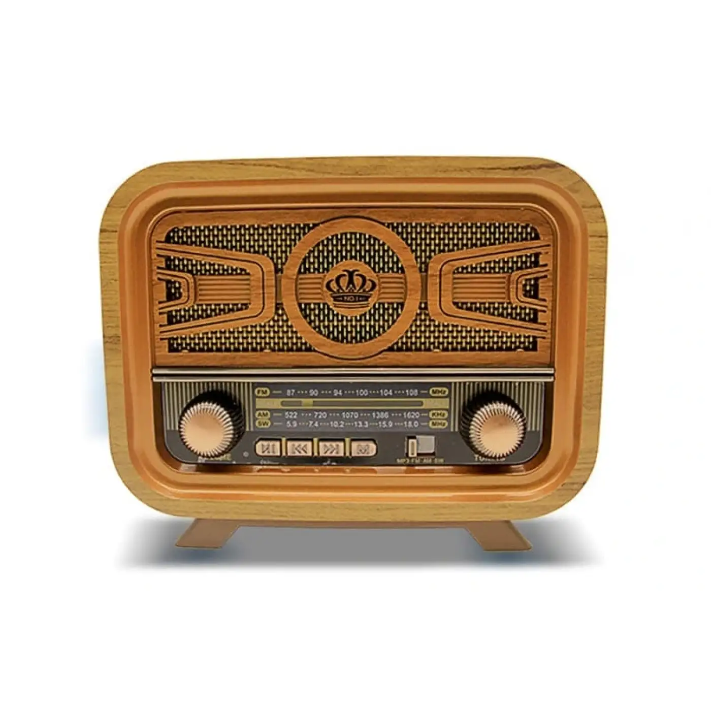 Crownwell Retro Bluetooth Radyo Ve Hoparlör Md-1301bt