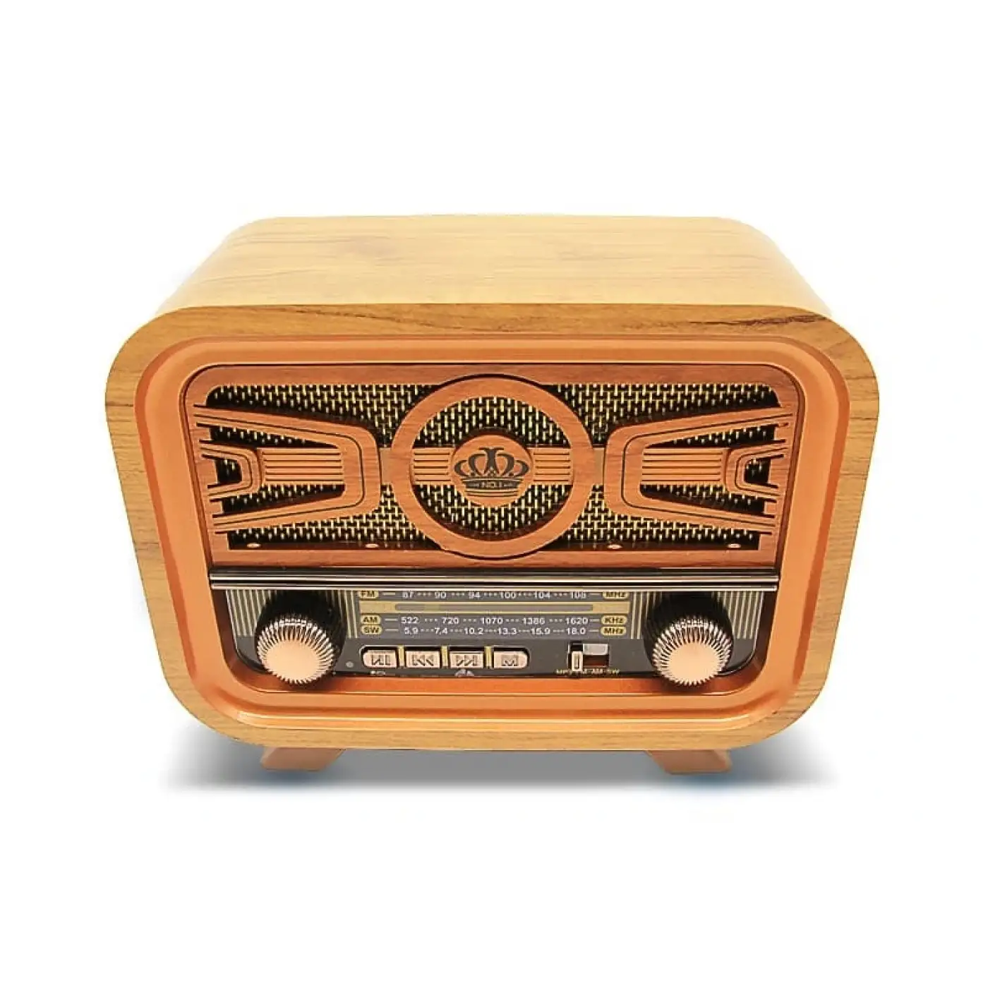 Crownwell Retro Bluetooth Radyo Ve Hoparlör Md-1301bt