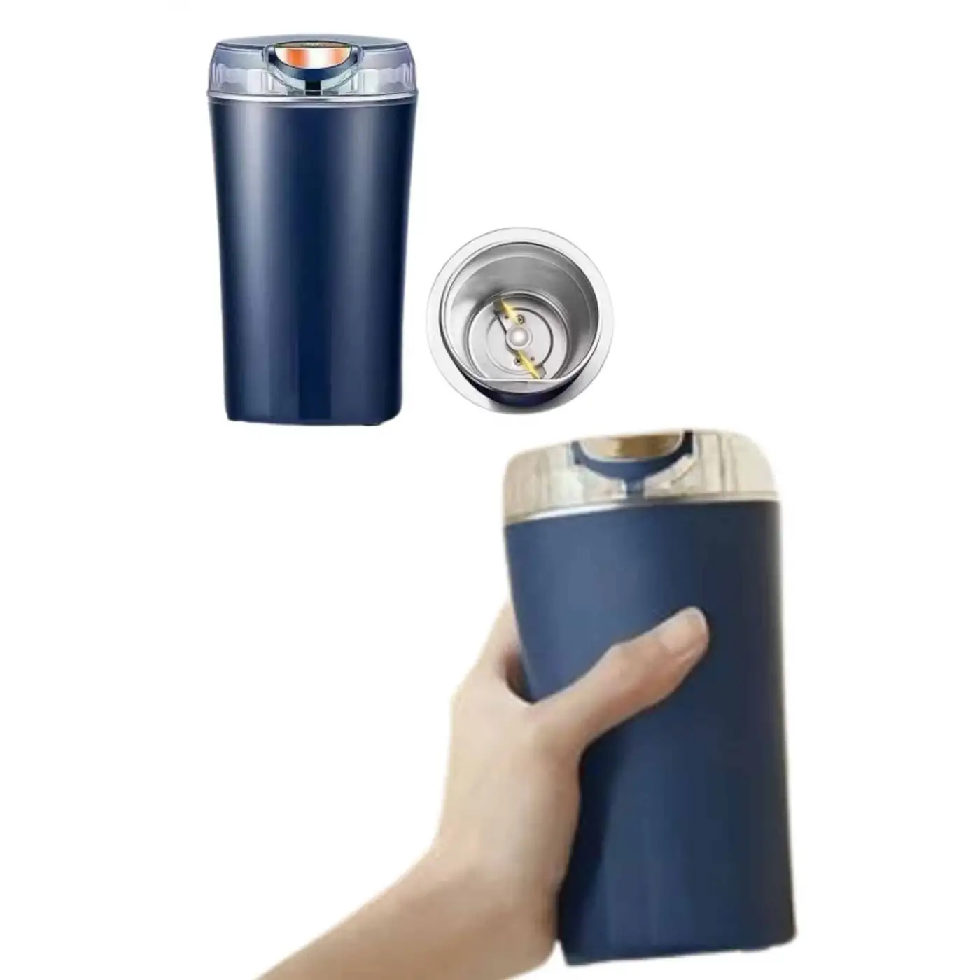 Dayanıklı Paslanmaz Çelik Kolay Kullanım Kahve Ve Baharat Öğütücü