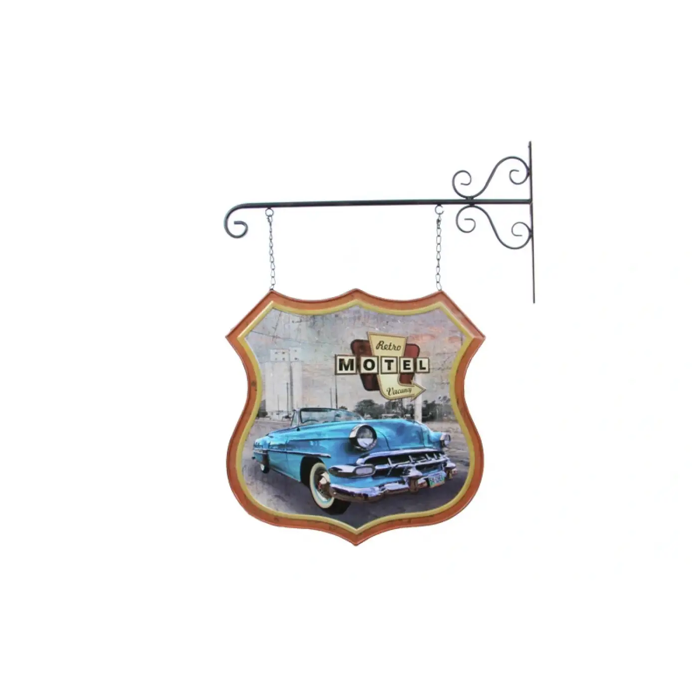 Dekoratif Çift Yönlü  Car Trip Temalı Ferforje Askı