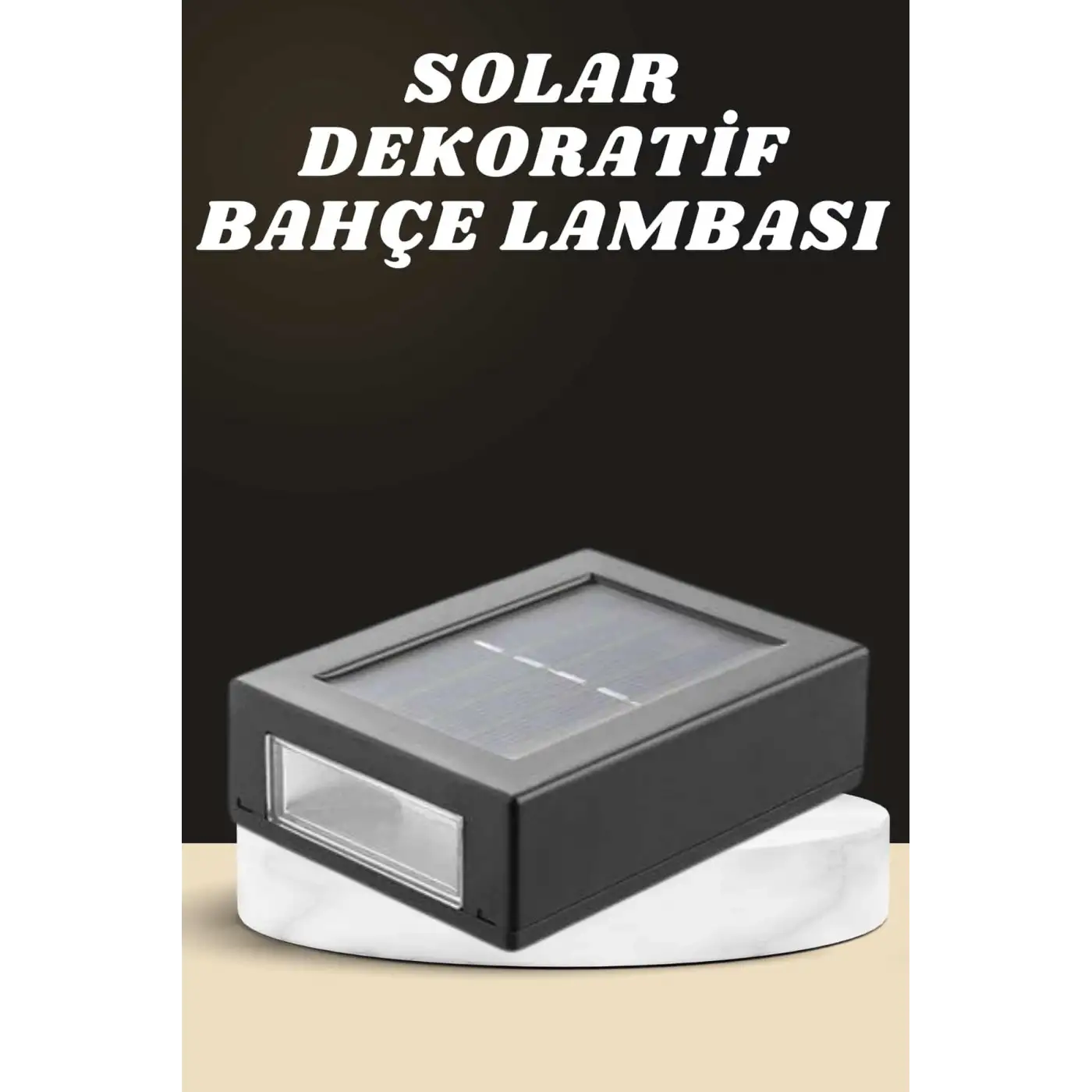 Dekoratif Duvar Lambası Solar Güneş Enerjili Bahçe Aydınlatması