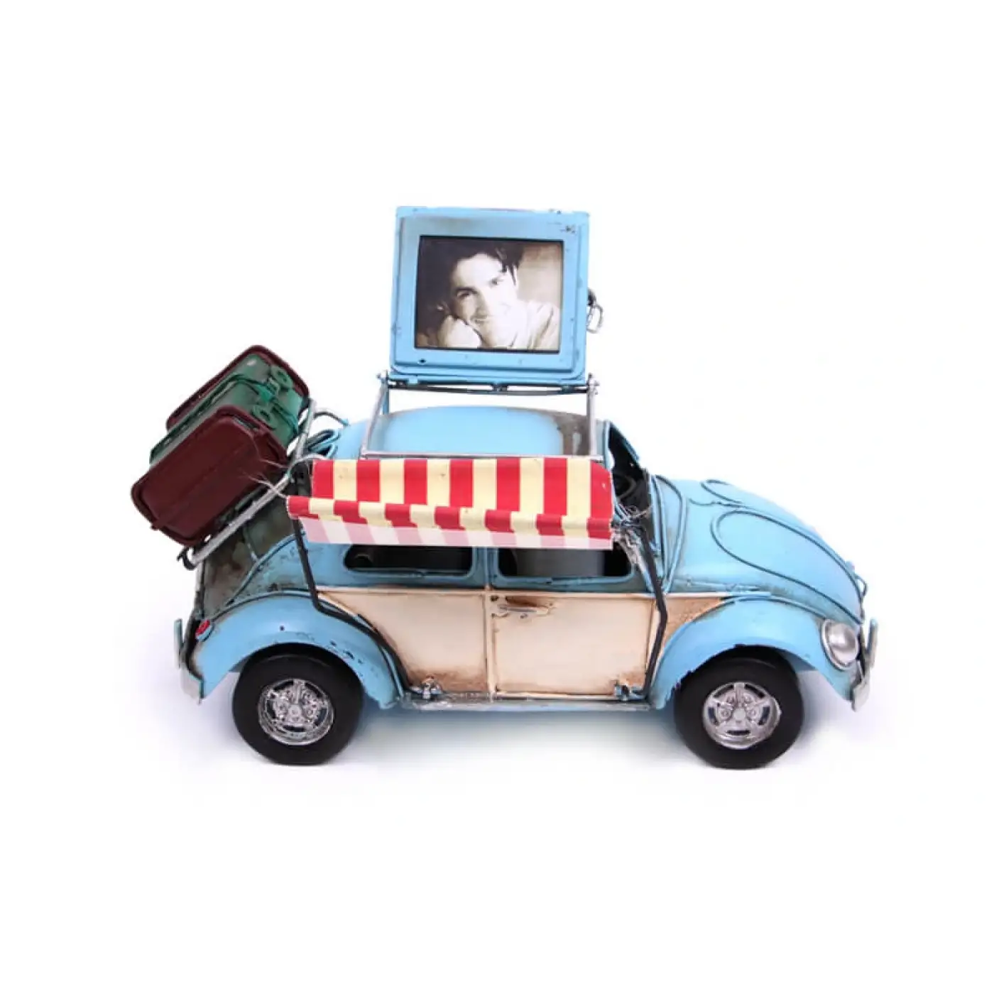 Dekoratif Metal Araba Çerçeveli Ve Tenteli