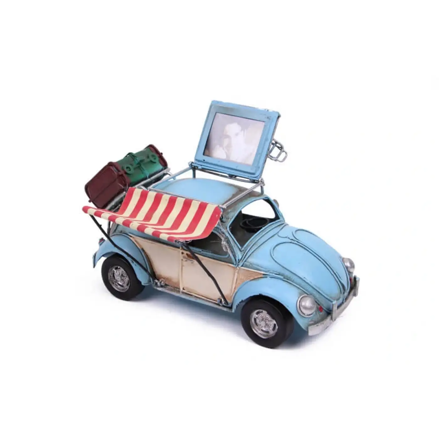 Dekoratif Metal Araba Çerçeveli Ve Tenteli