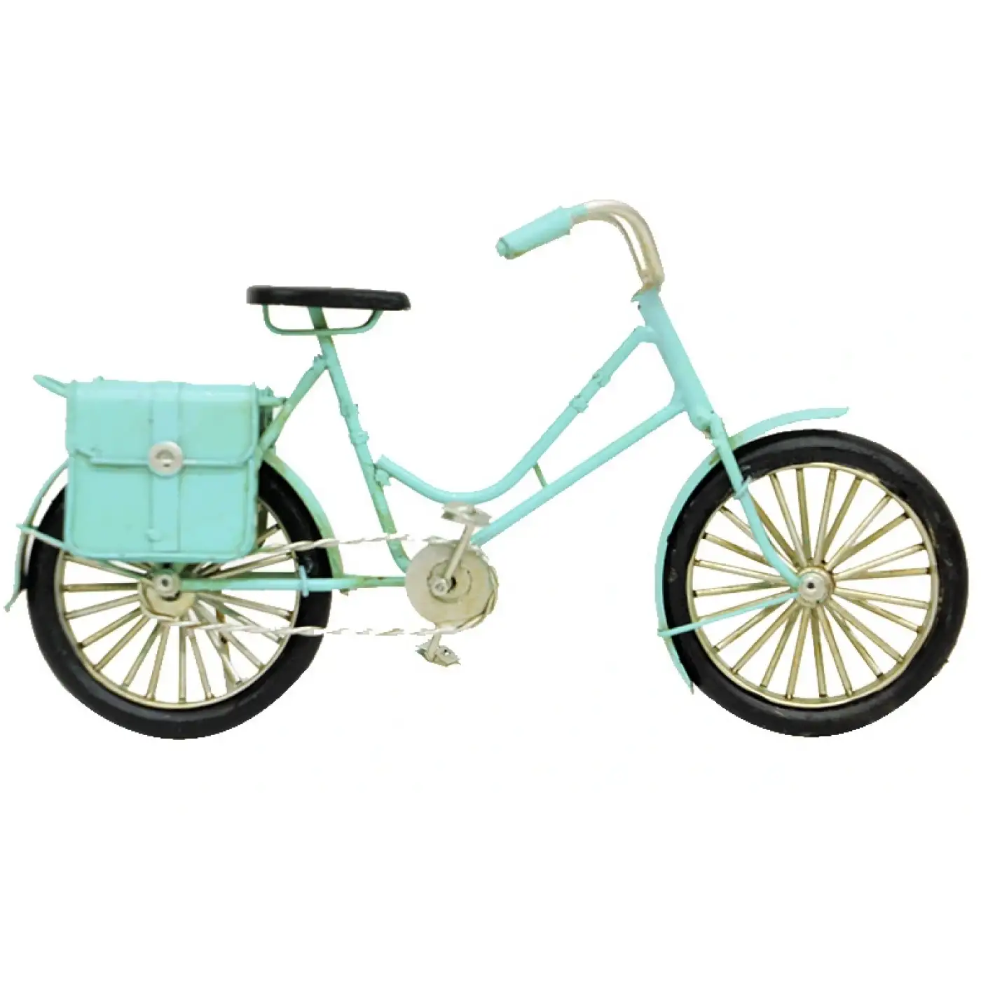 Dekoratif Metal Bisiklet Çantalı