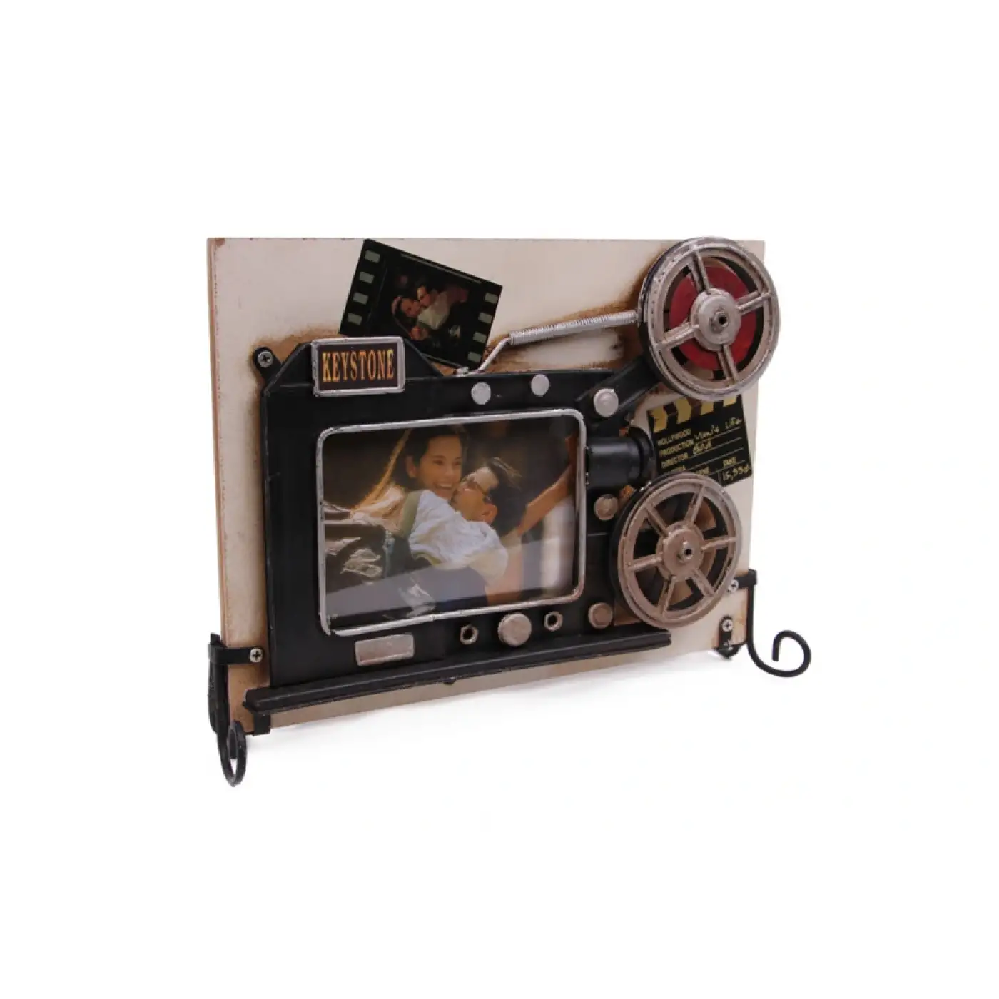 Dekoratif Metal Çerçeve Sinema Projektörü Dekorlu   ( 25 İs )