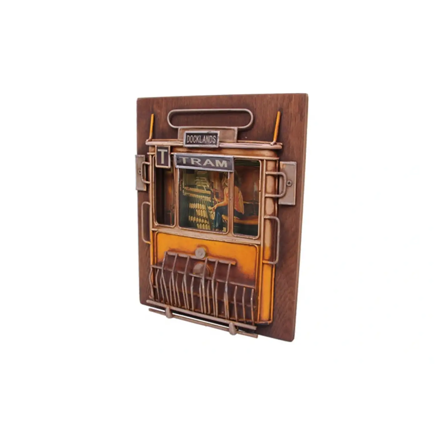 Dekoratif Metal Çerçeve Tramvay Dekorlu   ( 25 İs )