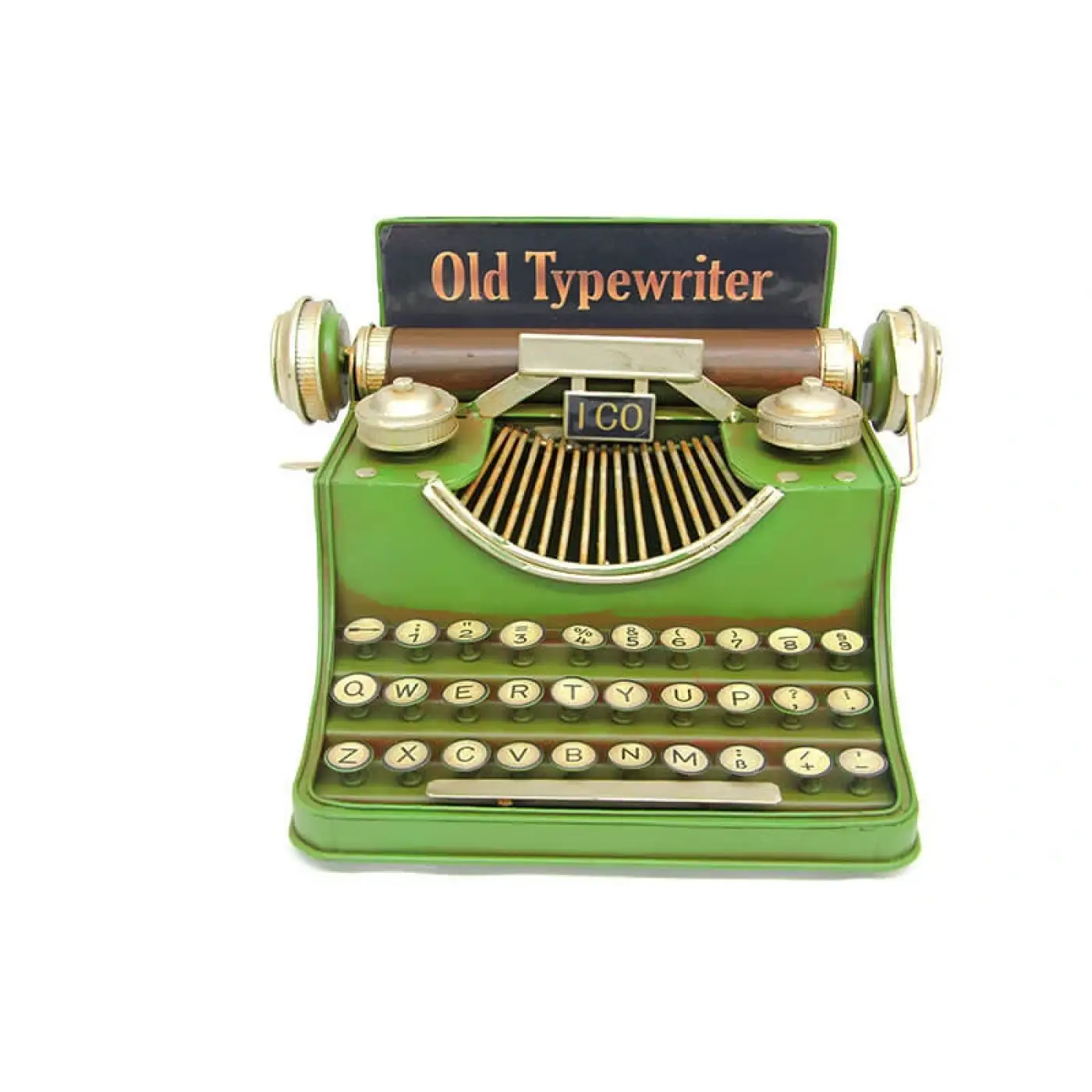 Dekoratif Metal Daktilo Kumbara