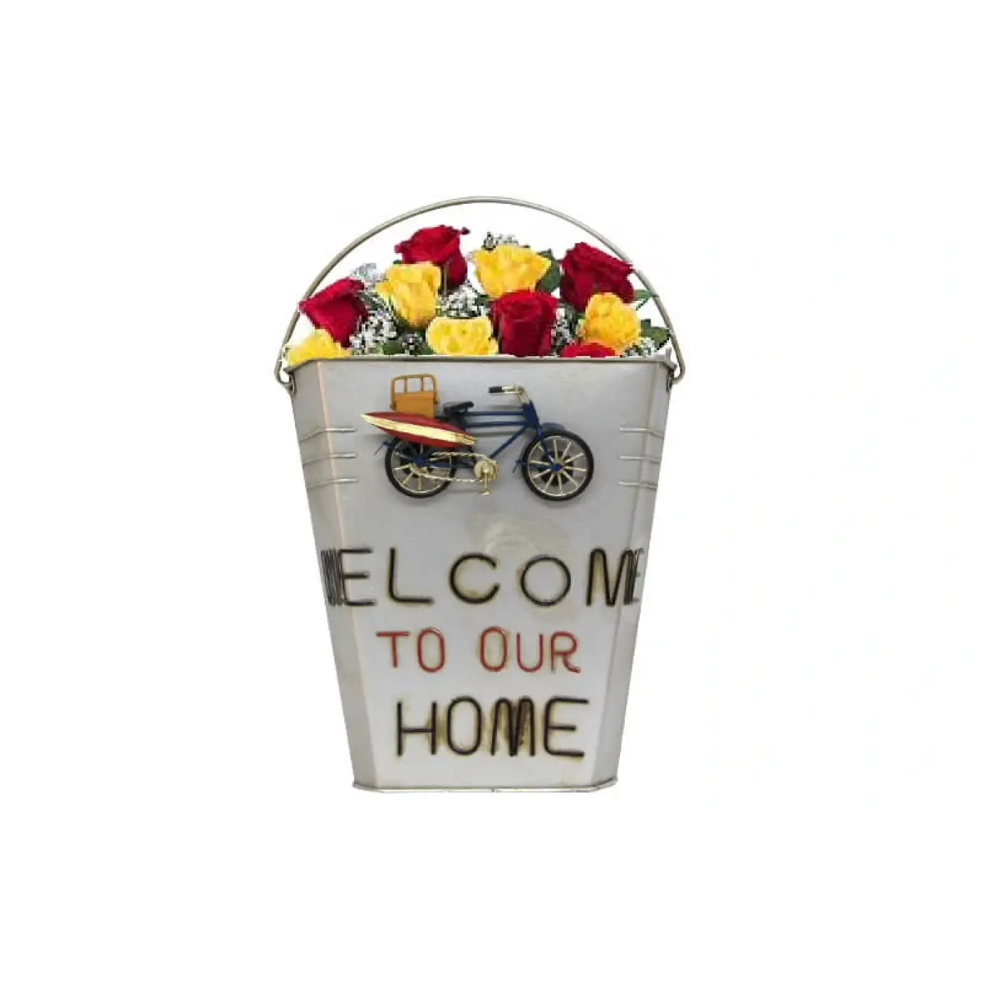 Dekoratif Metal Saksı