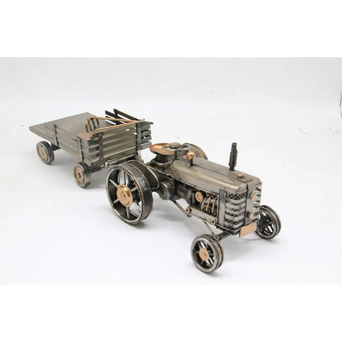 Dekoratif Metal Traktör Römork