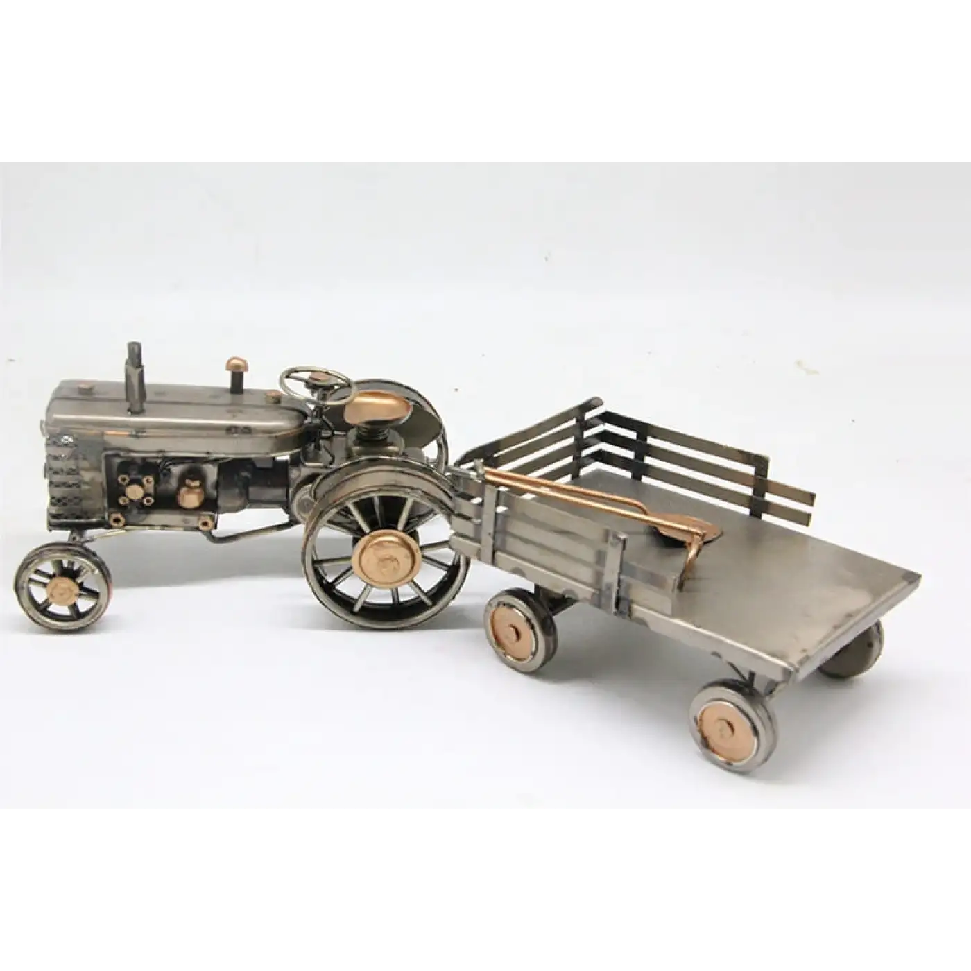 Dekoratif Metal Traktör Römork