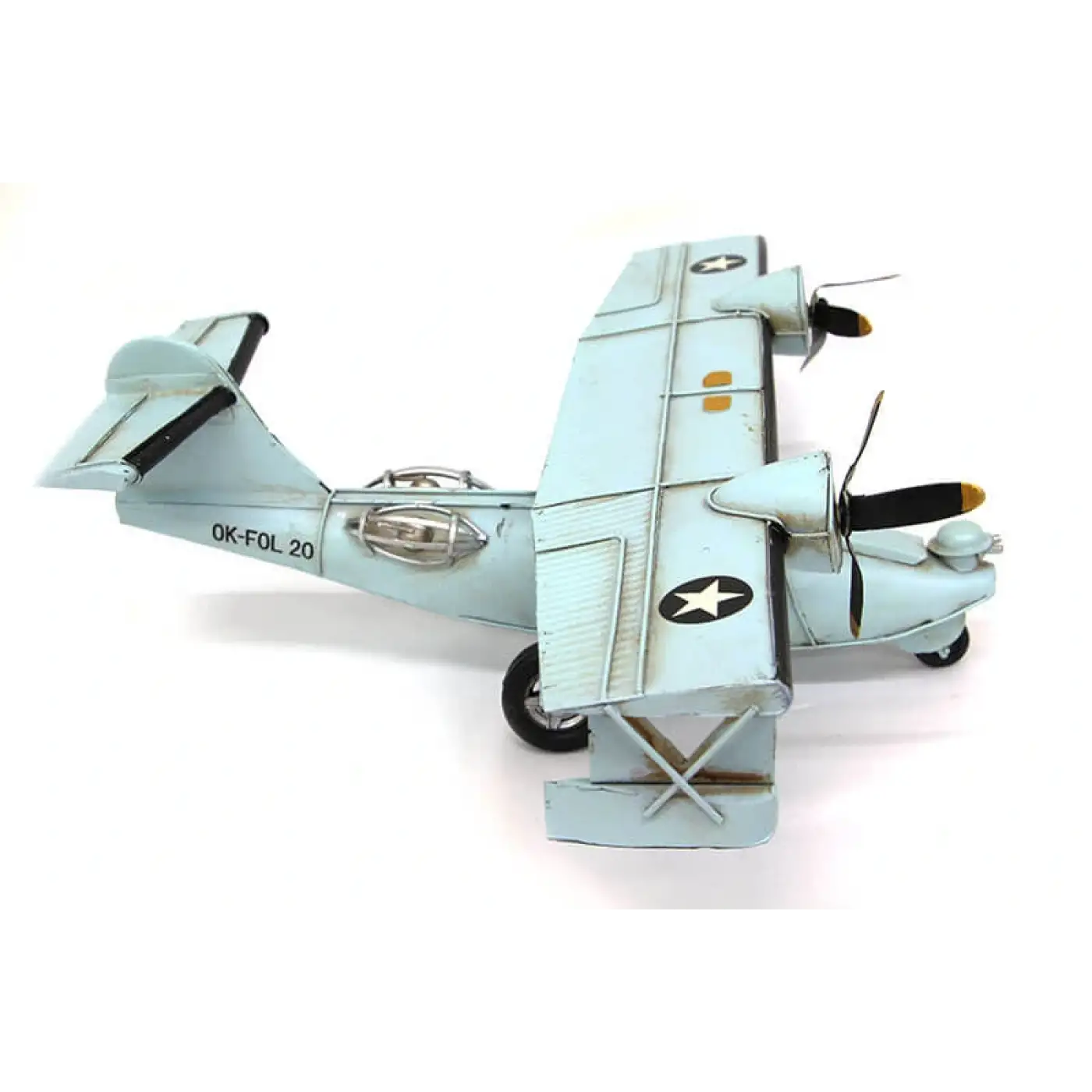 Dekoratif Metal Uçak