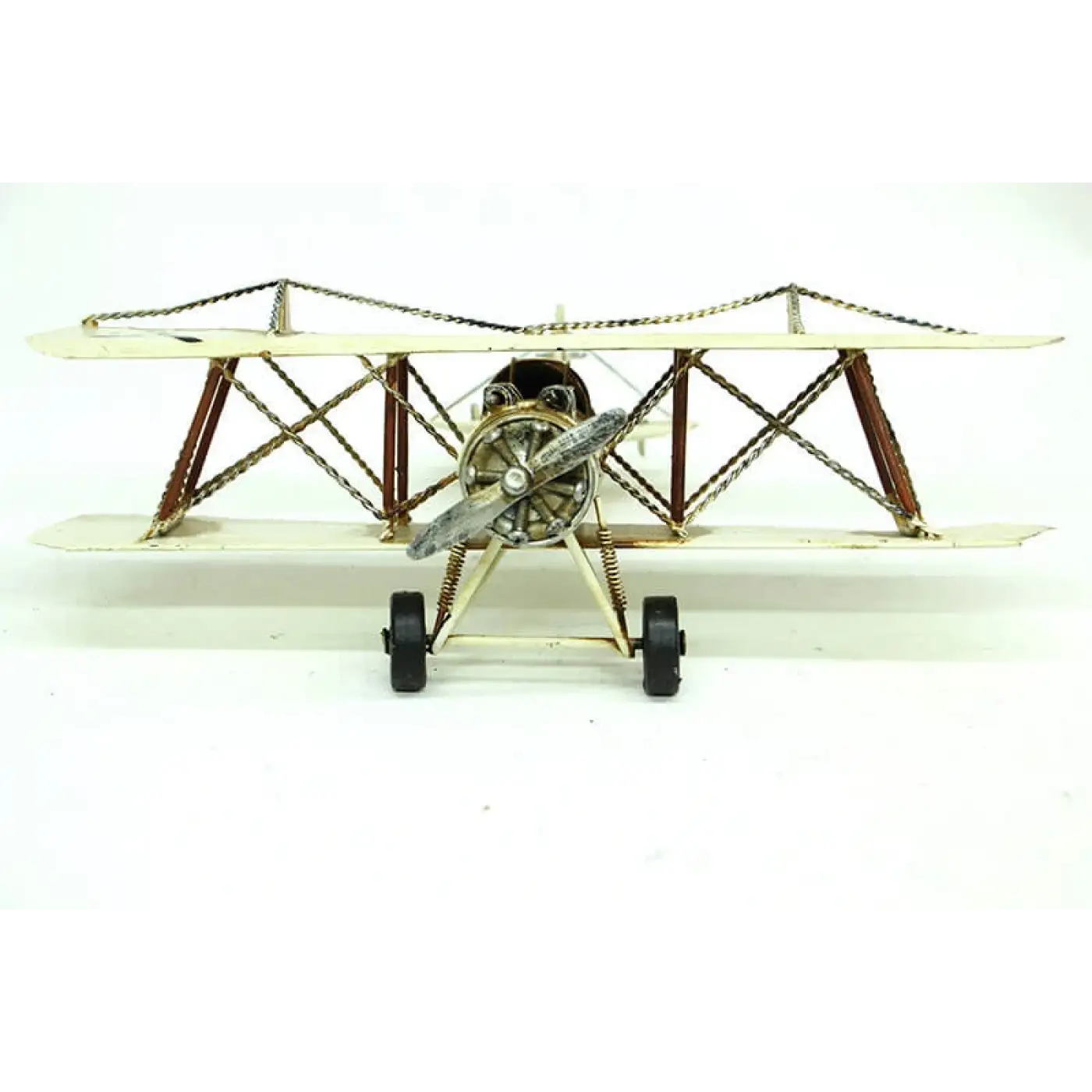 Dekoratif Metal Uçak Çift Kanatlı