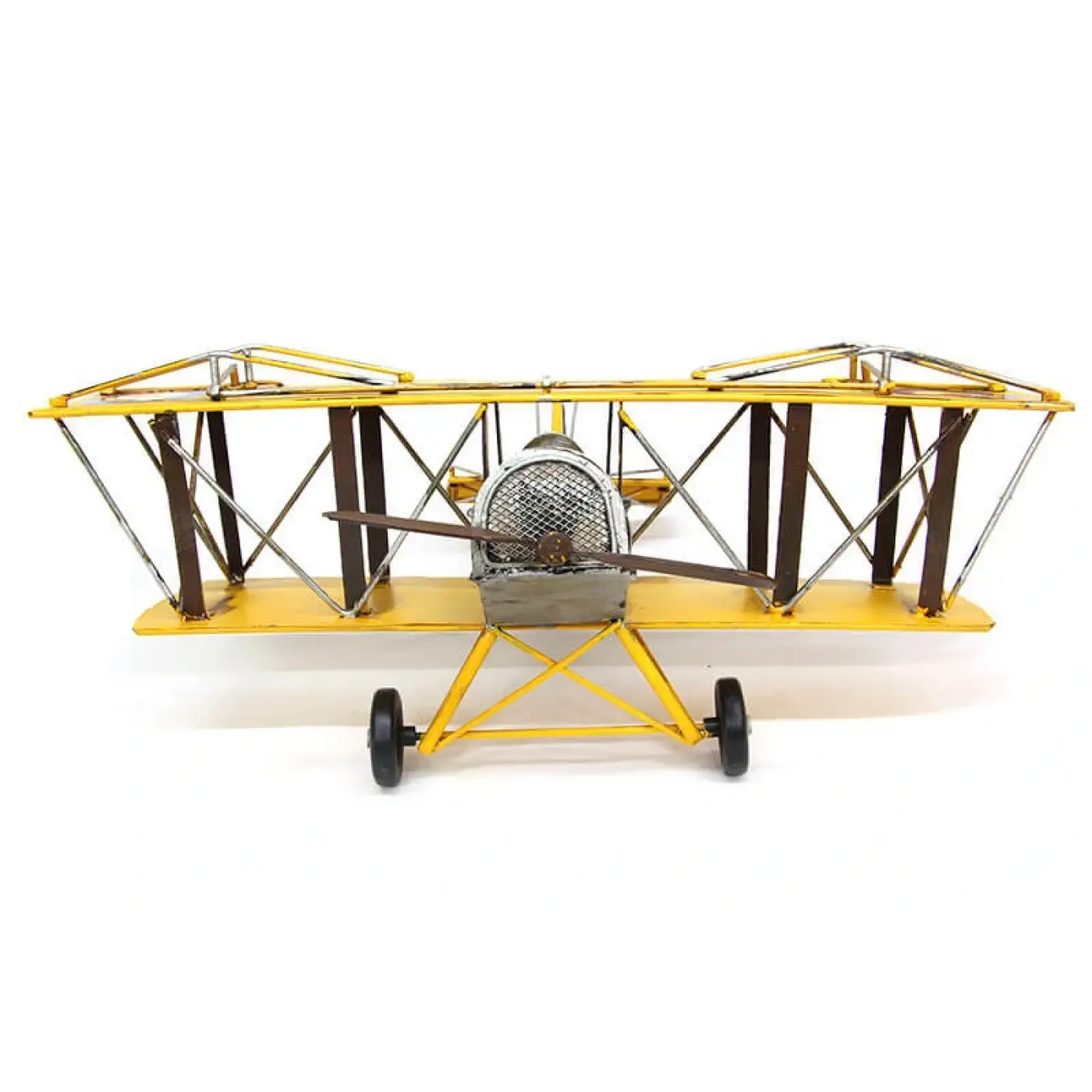 Dekoratif Metal Uçak Çift Kanatlı