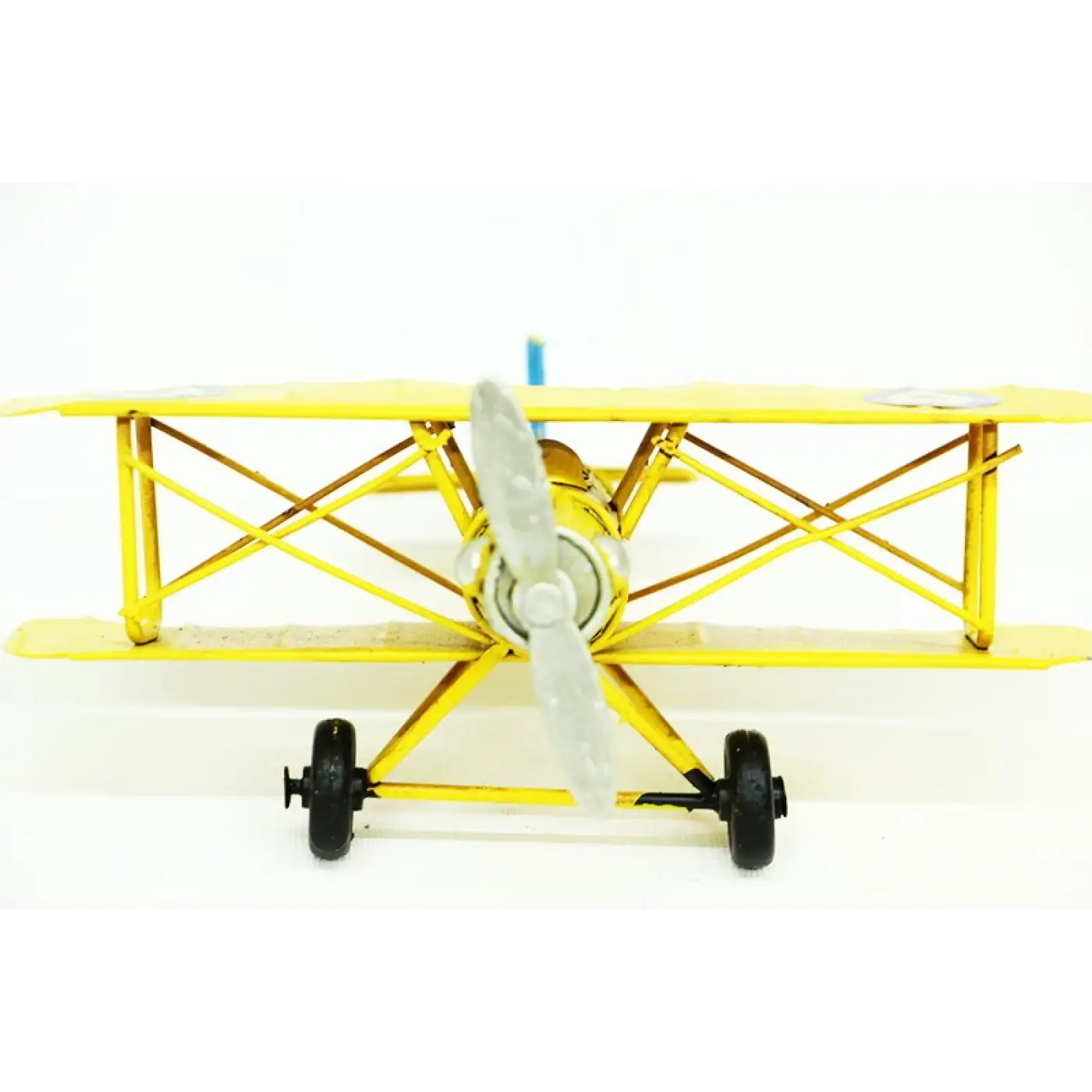 Dekoratif Metal Uçak Çift Kanatlı