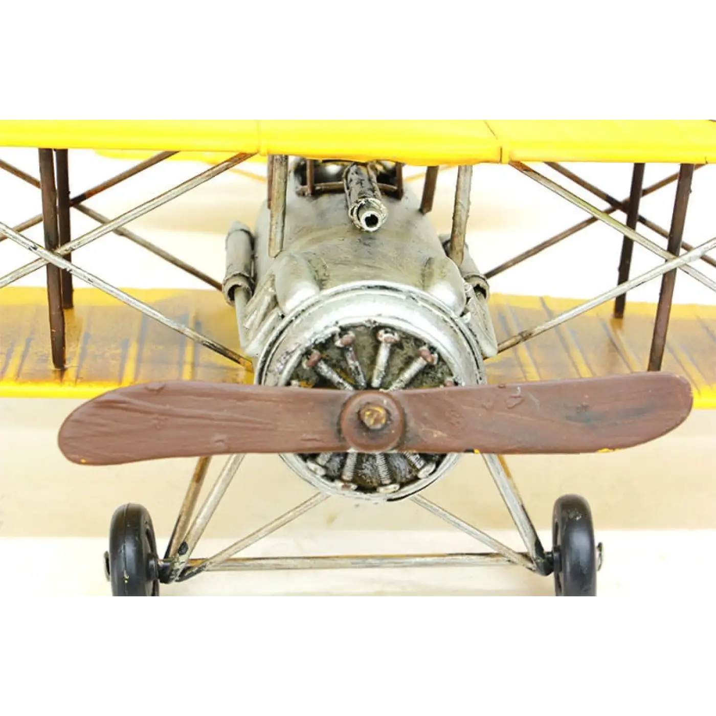 Dekoratif Metal Uçak Çift Kanatlı