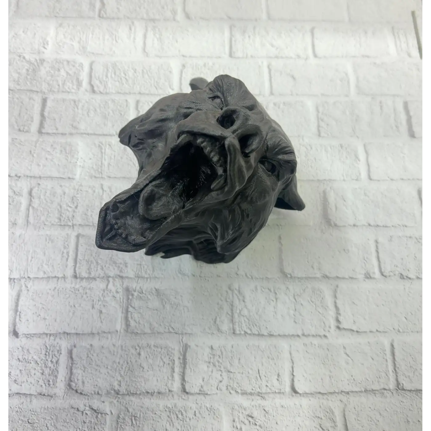 Dekoratif Siyah Ayı Duvar Heykeli Asılabilir Hediyelik 25x19 cm