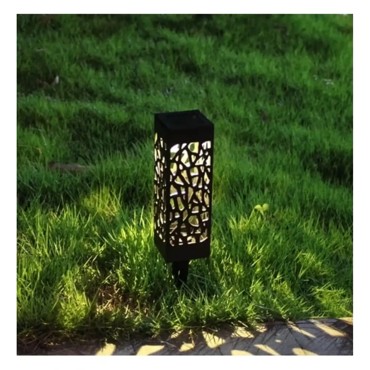 Dekoratif Solar Güneş Enerjili Bahçe Aydınlatması Yürüyüş Yolu Seti ( 6 Adet )