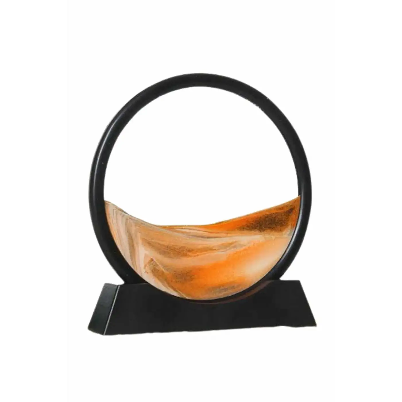 Dekoratif Sulu Kum Saati Ofis Masa Üstü Ev Yuvarlak Kum Saati