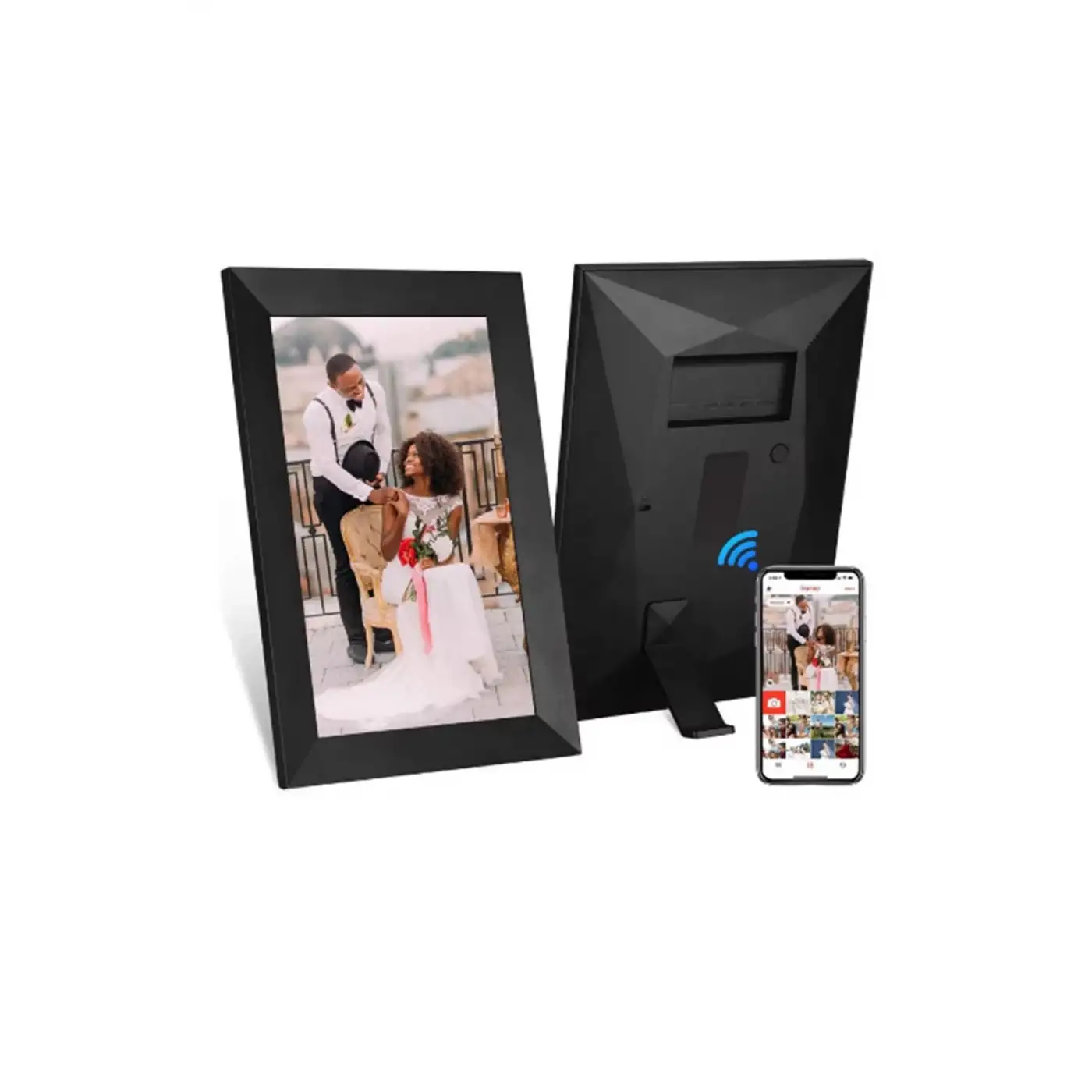 Dijital Fotoğraf Çerçevesi Wifi 10.1 İnç 32gb Dokunmatik Ekran, Uygulama Üzerinden Fotoğraf/video Paylaşımı