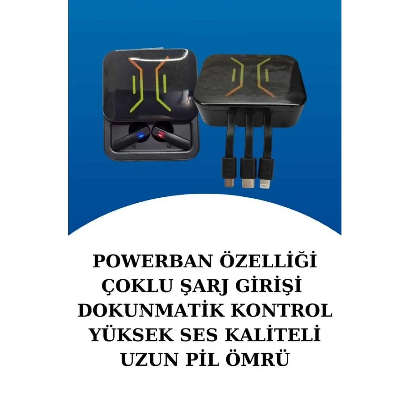 Dijital Göstergeli Bluetooth Kulaklık ve Bildirim Görebilen Akıllı Saat Alarm ve Titreşim