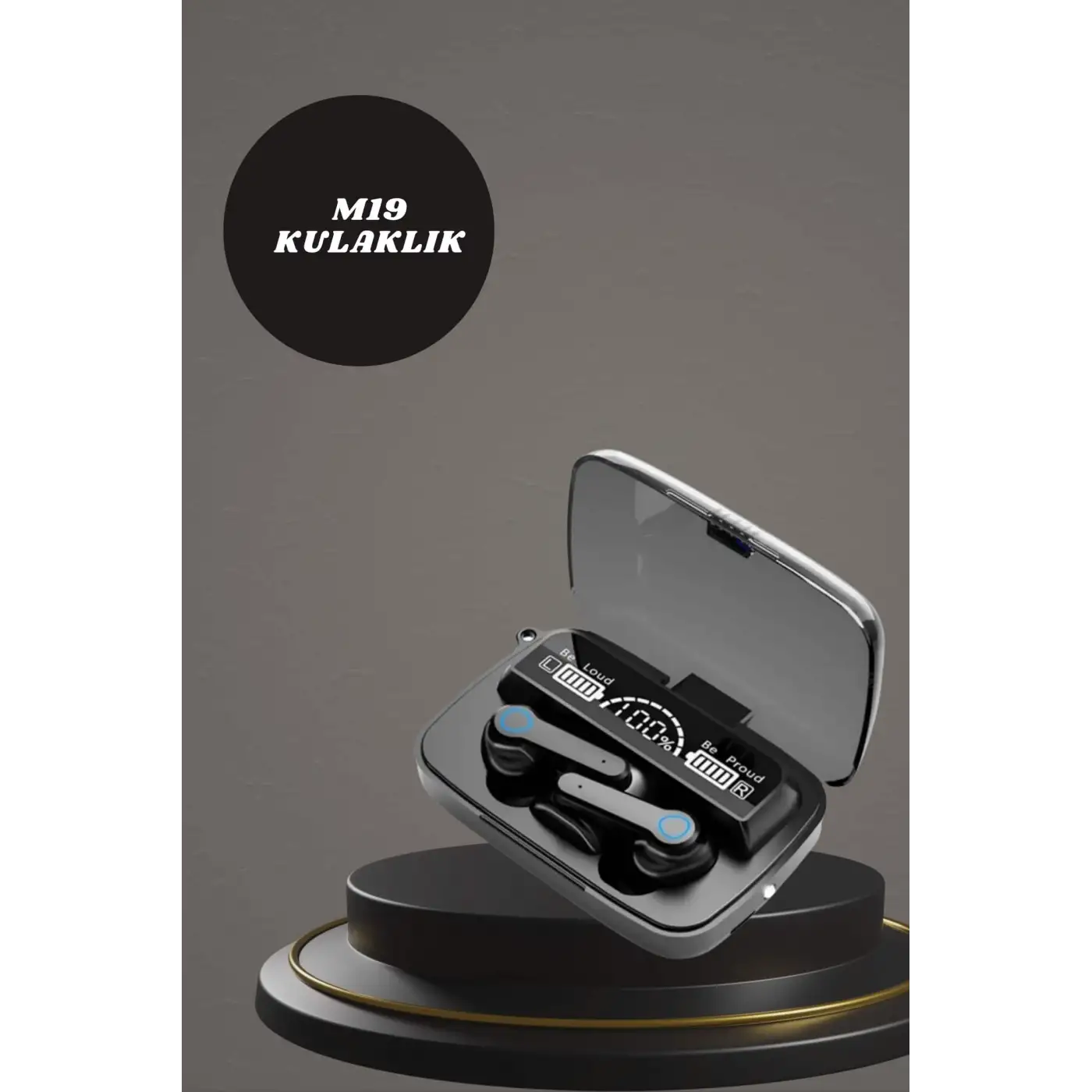 Dijital Göstergeli Powerbank Kulaklık ve 7 Kordonlu Yeni Nesil Akıllı Saat Amoled Ekran