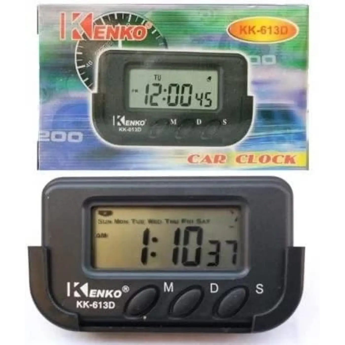 Dijital Küçük Masa Araba Saati Alarm Kronometre Kenko Kk-613d