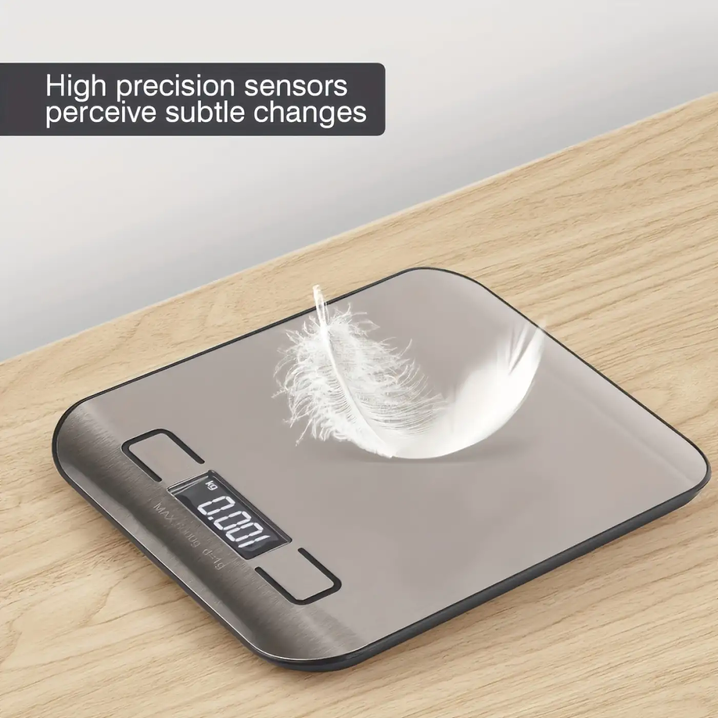 Dijital Mutfak Terazisi Paslanmaz Çelik Elektronik Lcd Ağırlık 5 Kg Ölçeklii Pişirme Ölçü Aleti