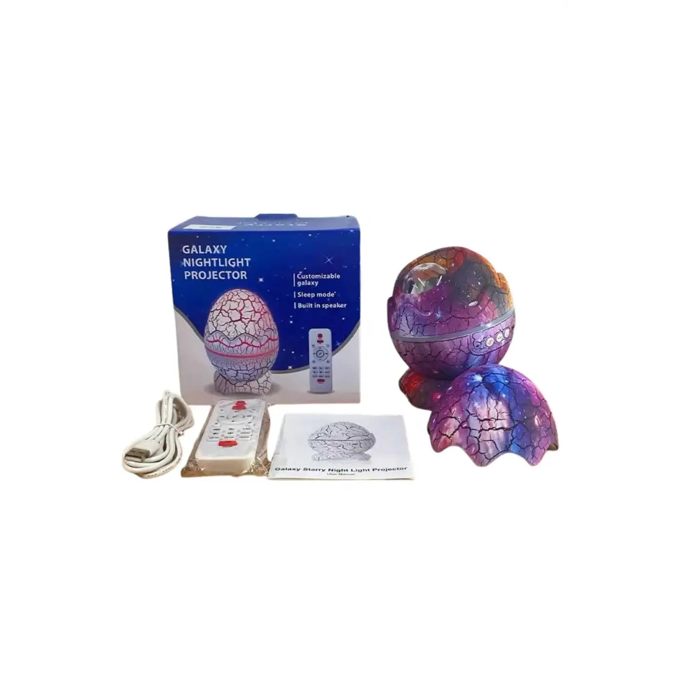 Dinozor Yumurtası Gece Masa Lambası Bluetooth Hoparlör 14 Renk Seçeneği