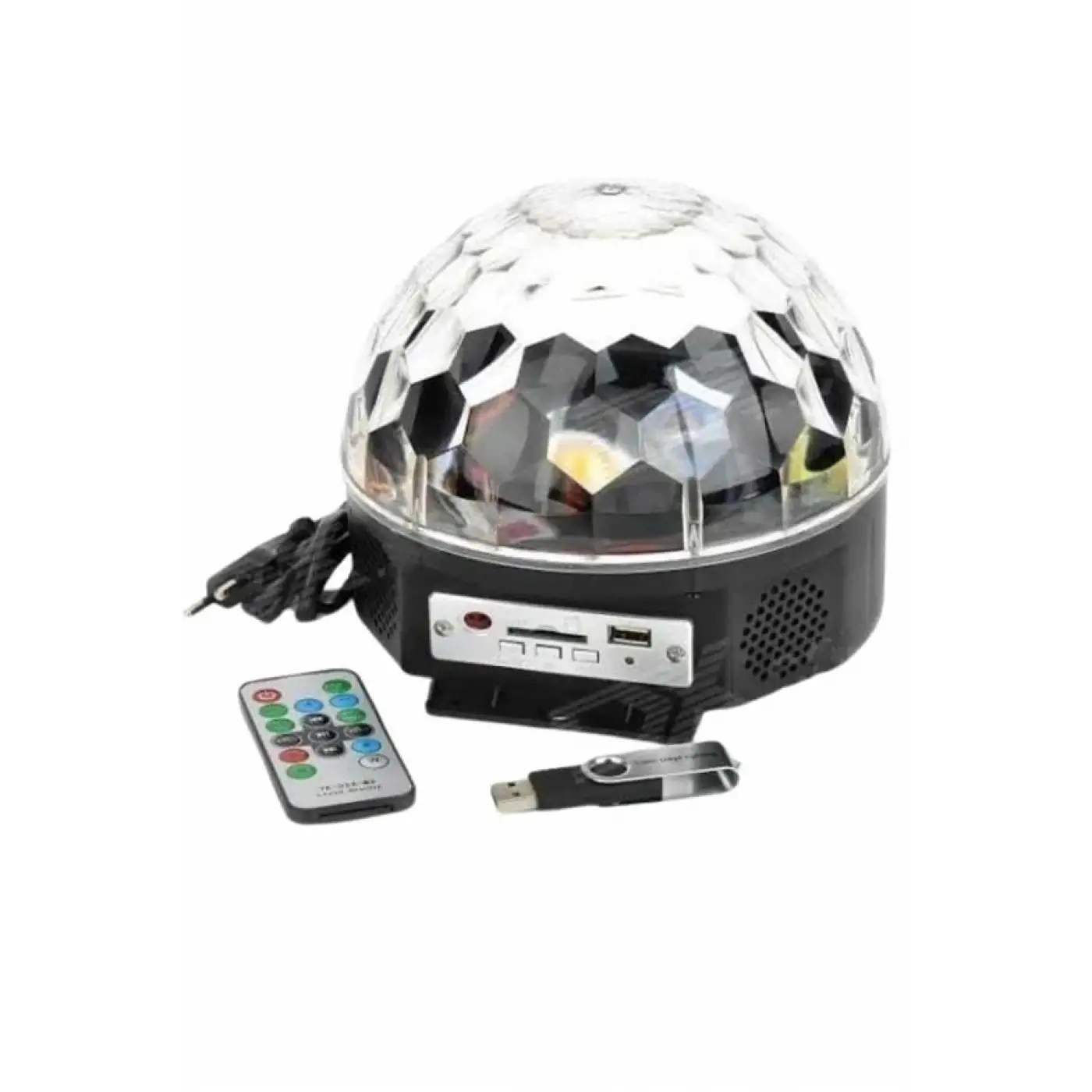 Disko Topu Renkli Işıklı Lazer Parti Bluetooth Bağlantılı Led Küre
