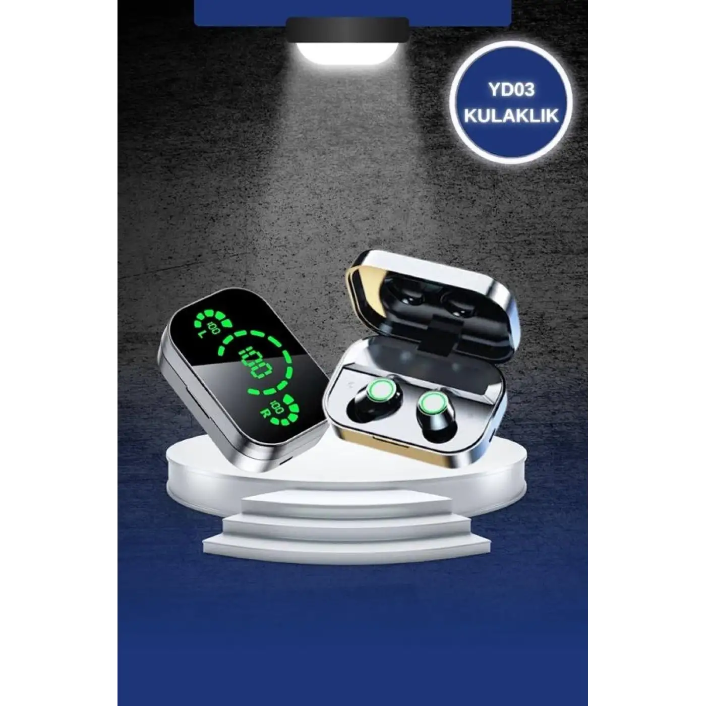 Dokunmatik Akıllı Saat Yeni Nesil Kulaklık Kampanyası Bluetooth Bağlantılı ANC Özelliği