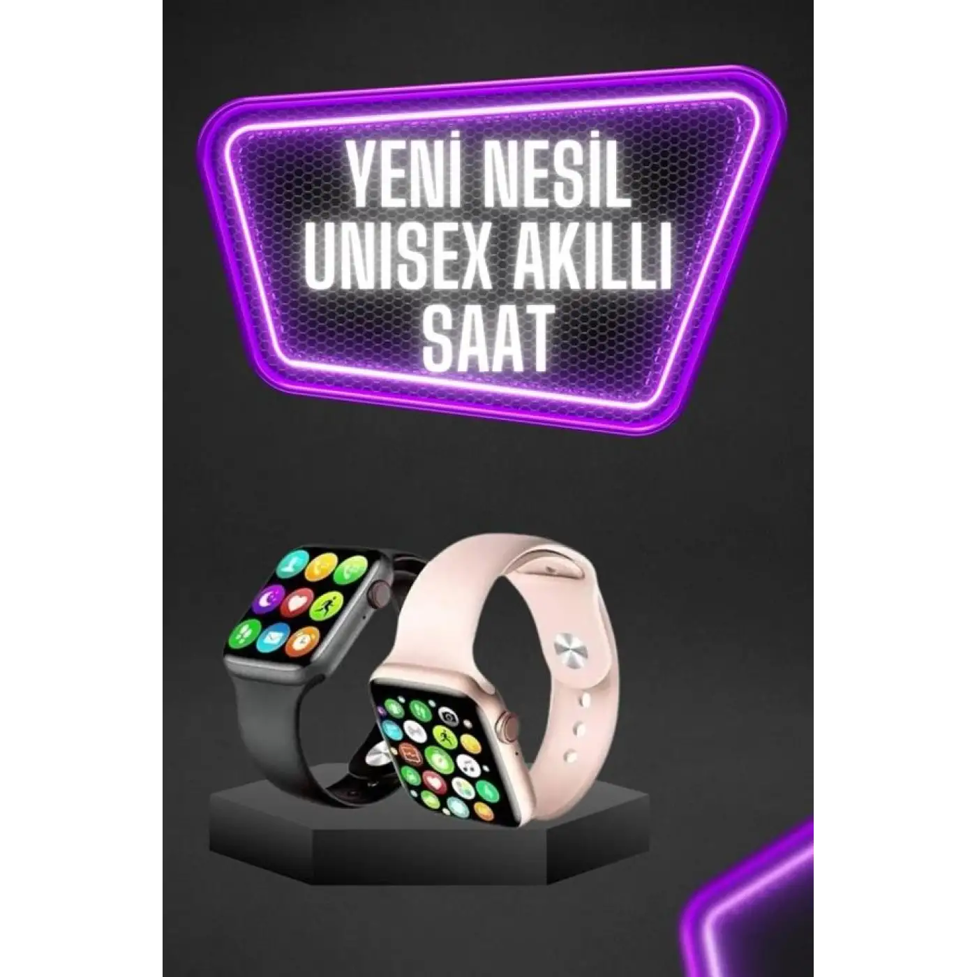 Dokunmatik Ekran Akıllı Saat Tema Değiştirme Şık ve Modern Unısex