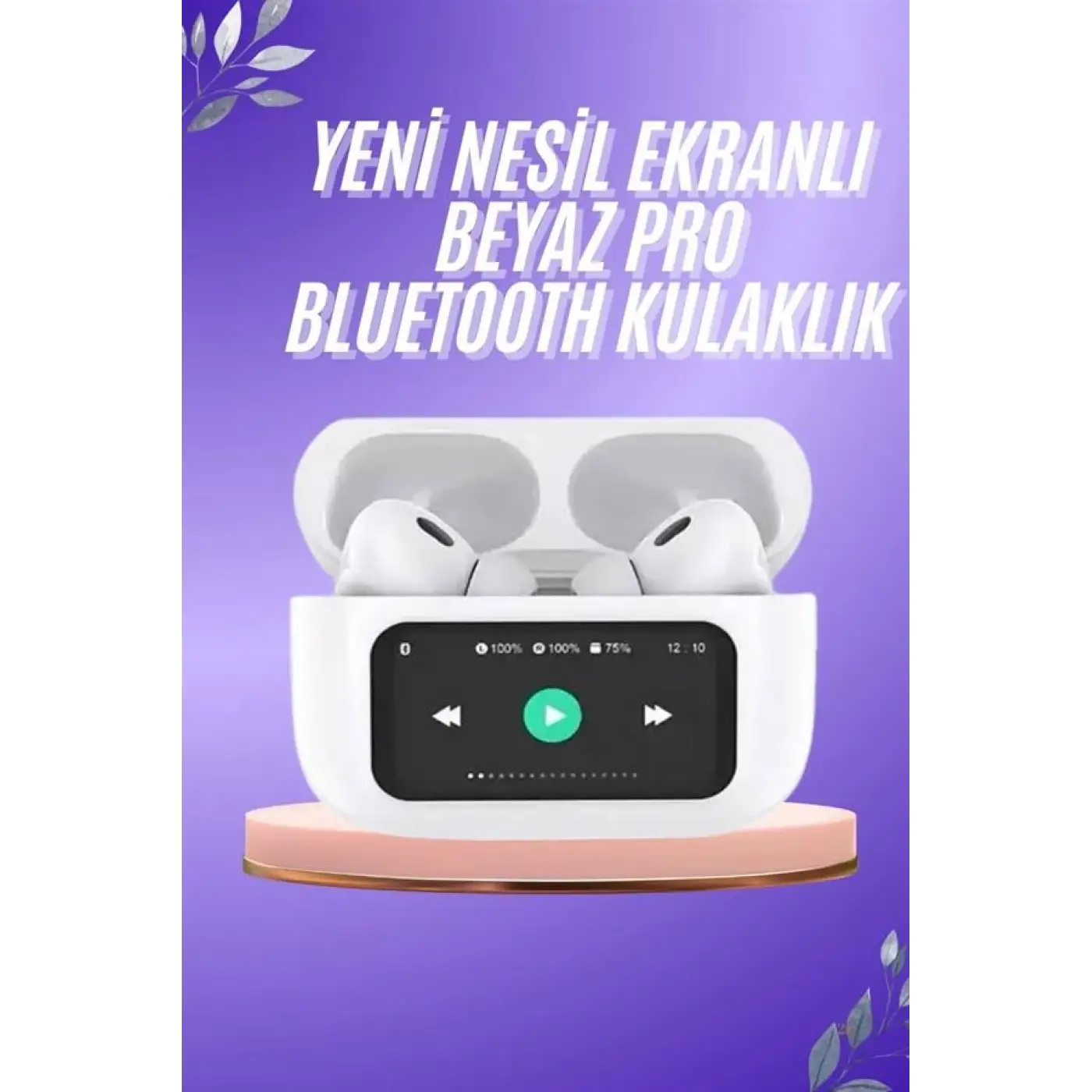 Dokunmatik Ekranlı ANC/ENC Yeni Nesil Pro Bluetooth Kulaklık Dokunmatik Ekran