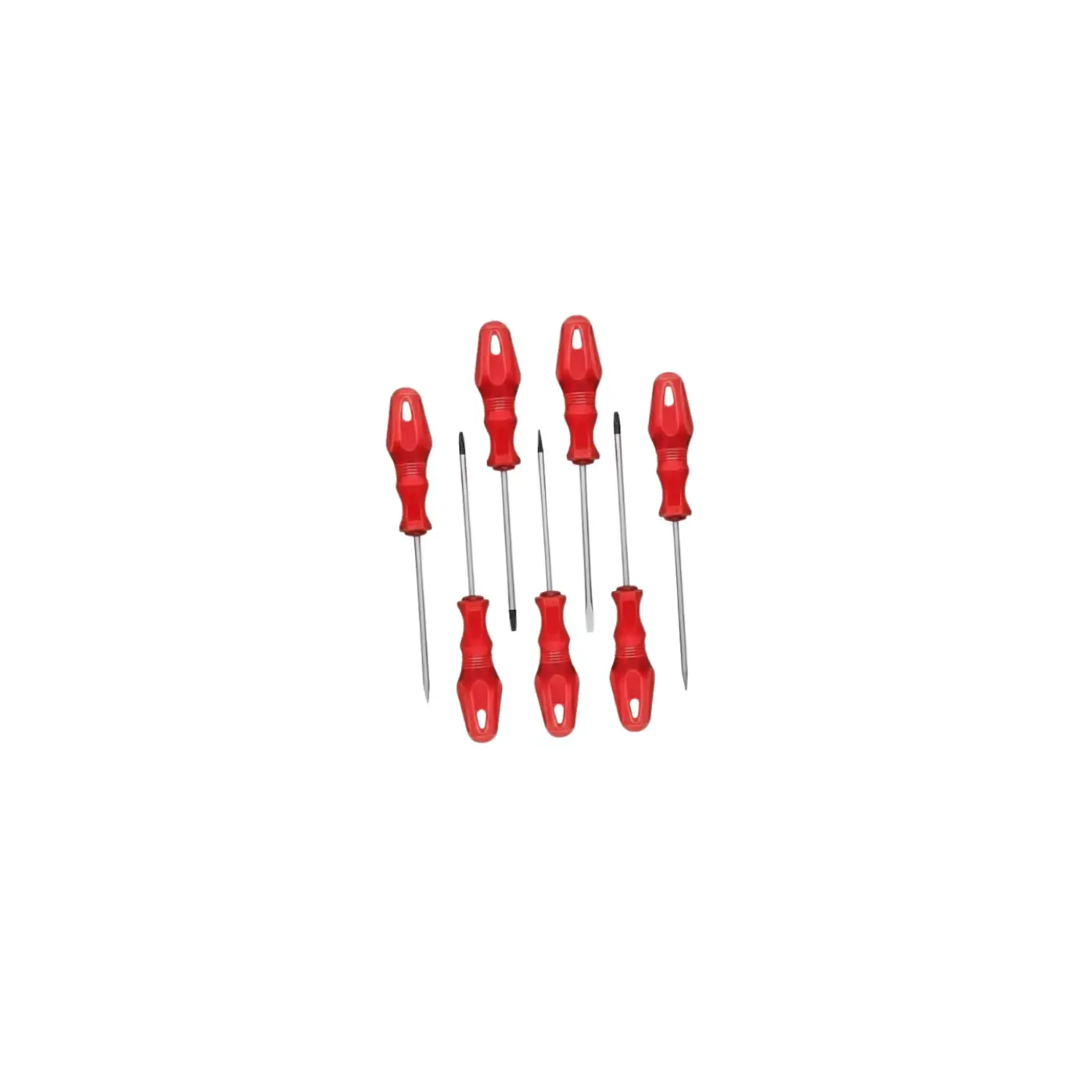 Düz ve Yıldız Başlıklı 7li Tornavida Seti Ergonomik Tutma