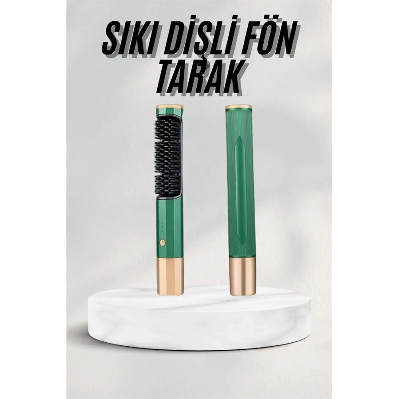 Düzleştirici Fırça Saç Düzleştirici Arada Fön Tarak Taşınabilir