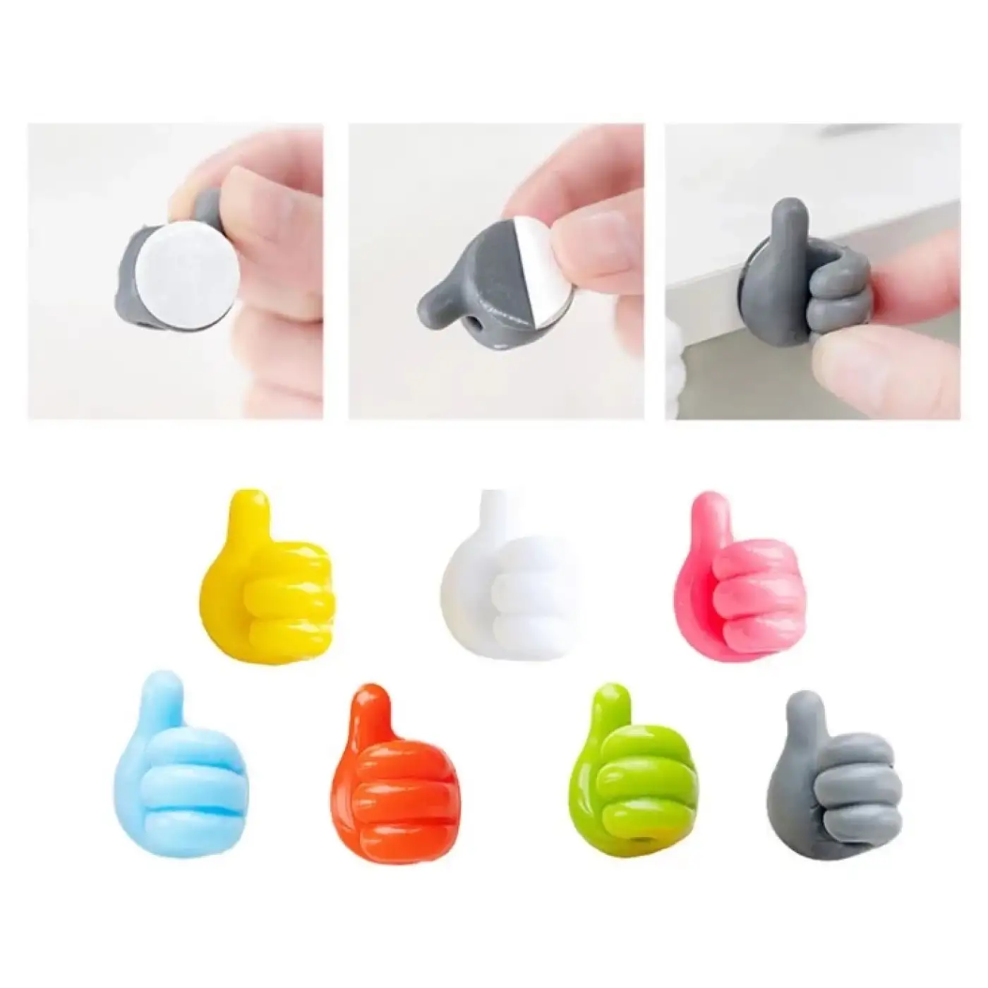 Pratik El Şeklinde Kauçuk Çok Amaçlı Kablo Tutacak 10 Adet