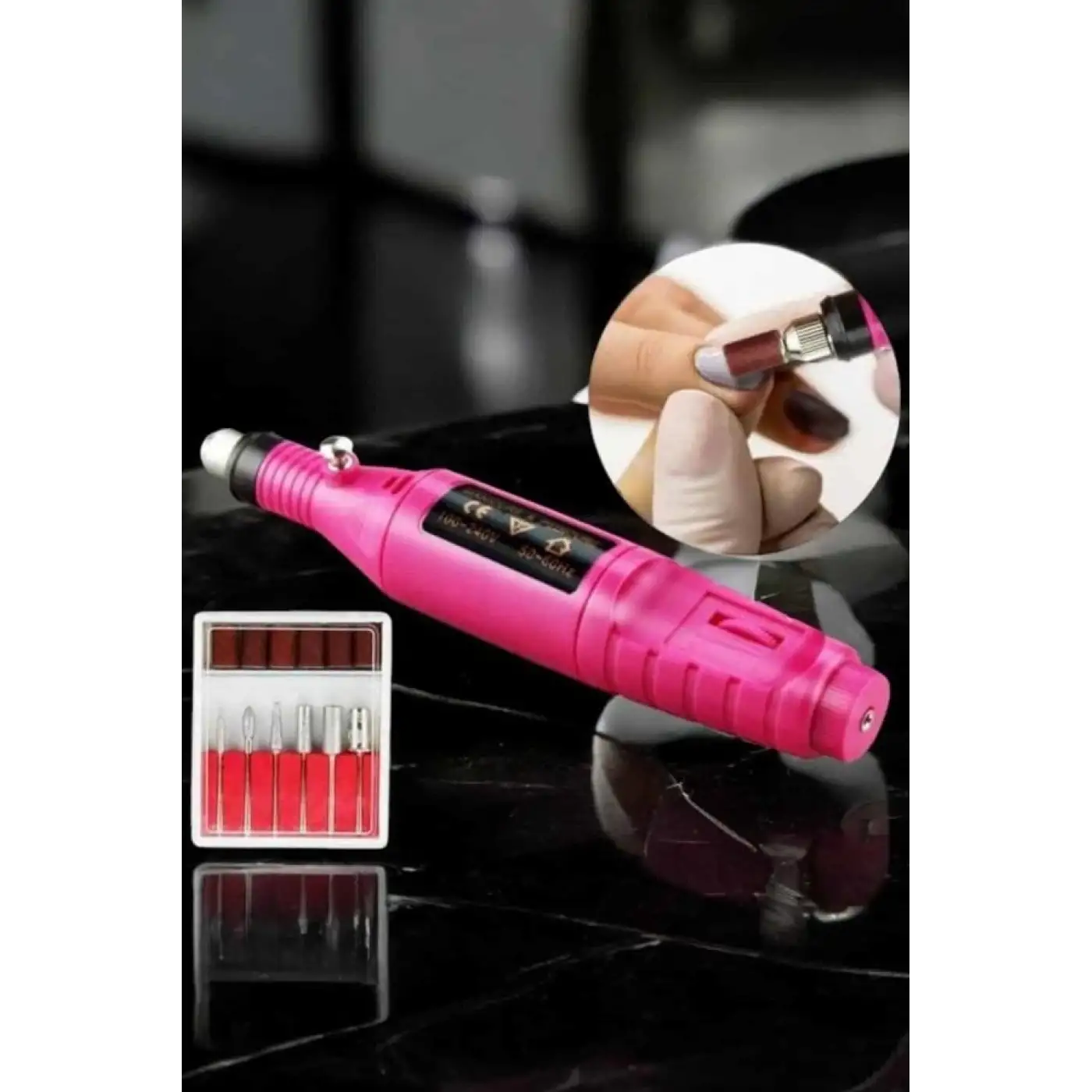 Elektrikli Manikür Pedikür Törpü Seti Protez Tırnak Nasır Temizleyici