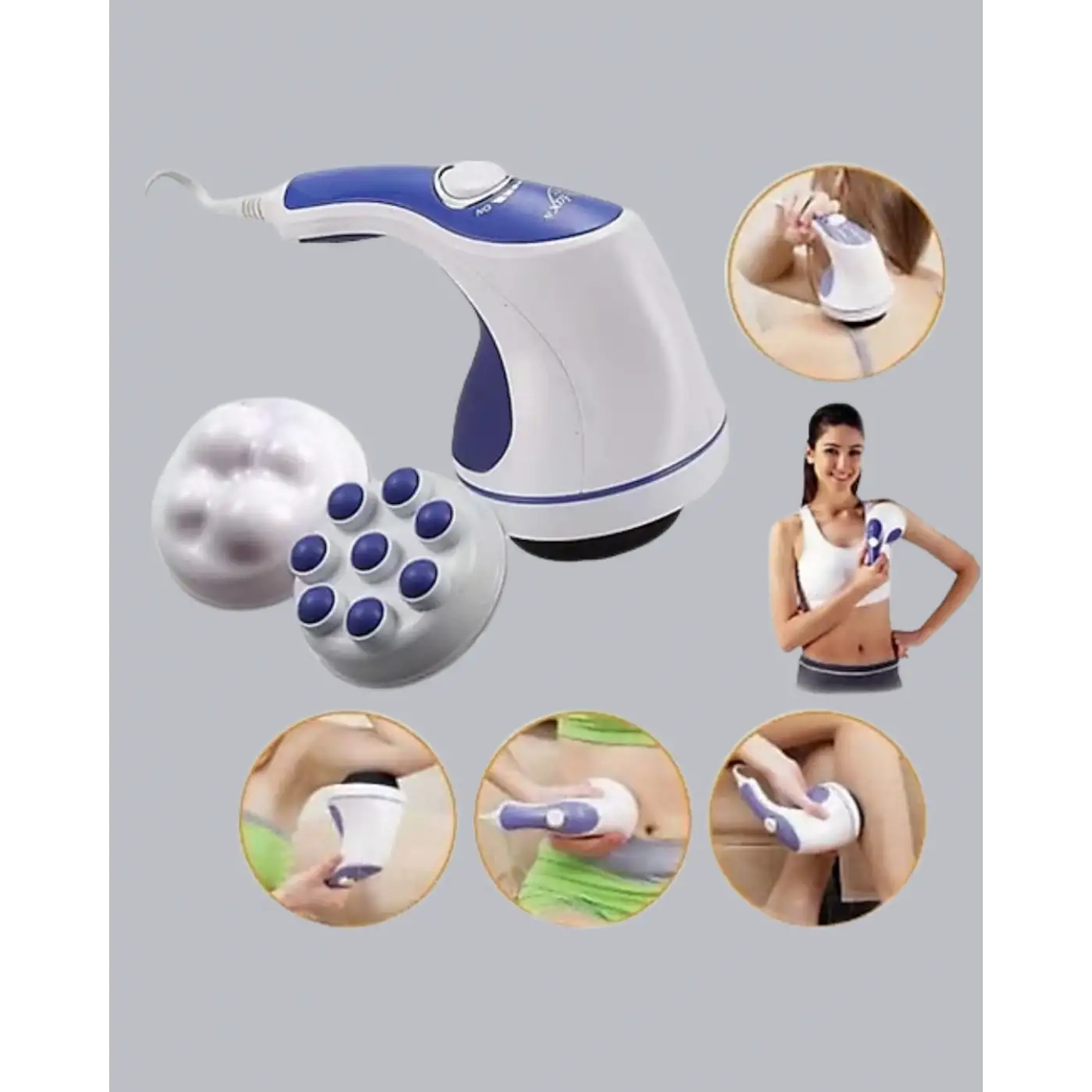 Elektrikli Yağ Yakıcı Masaj Aleti – 5 Başlıklı Selülit ve Vücut Sıkılaştırıcı