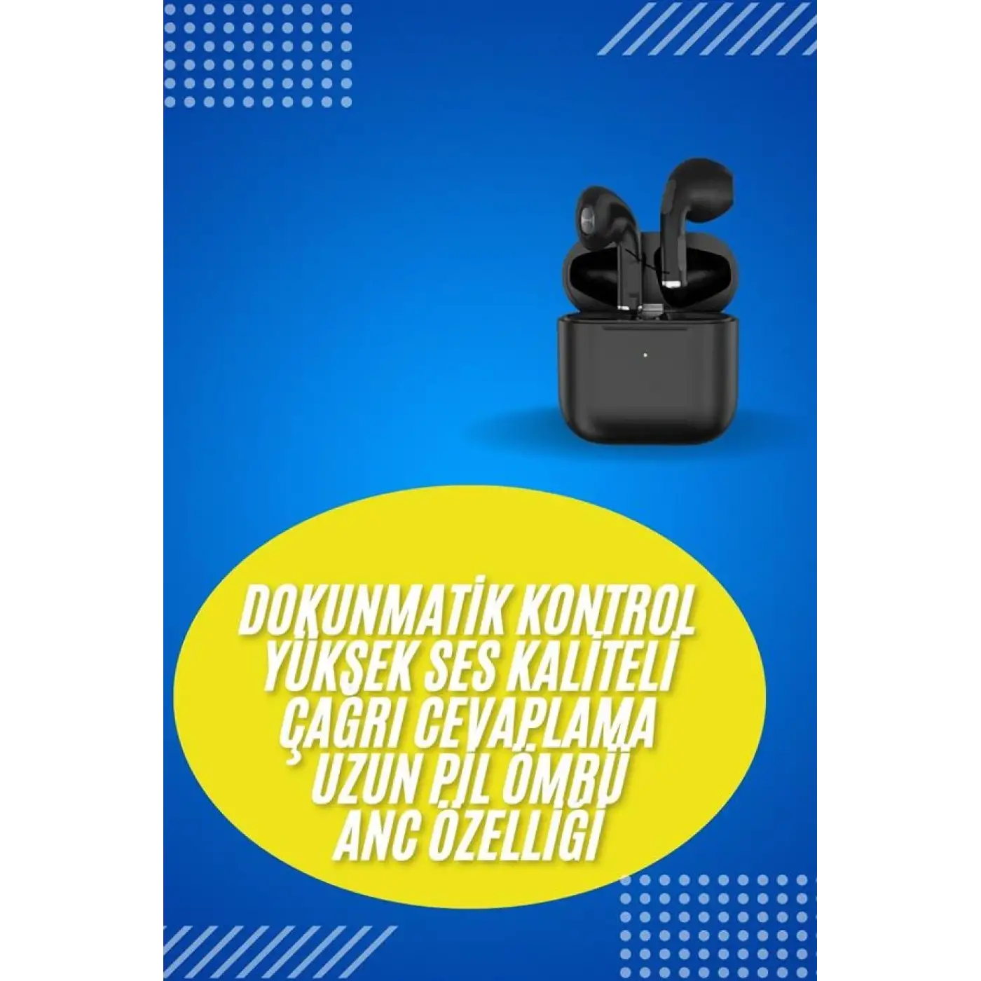 En Çok Tercih Edilen Bluetooth Kulaklık Mikrofonlu Silikonsuz Dokunmatik Kontrol
