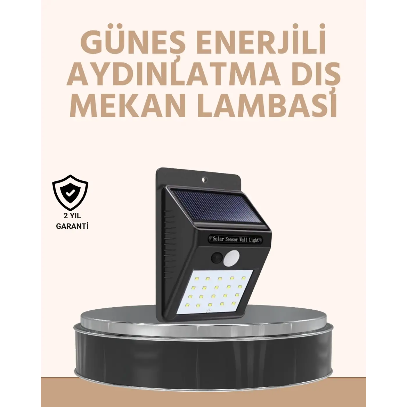 Enerji Tasarruflu ve Otomatik Sensörlü LED Güneş Işığı – Dış Mekan Uyumlu