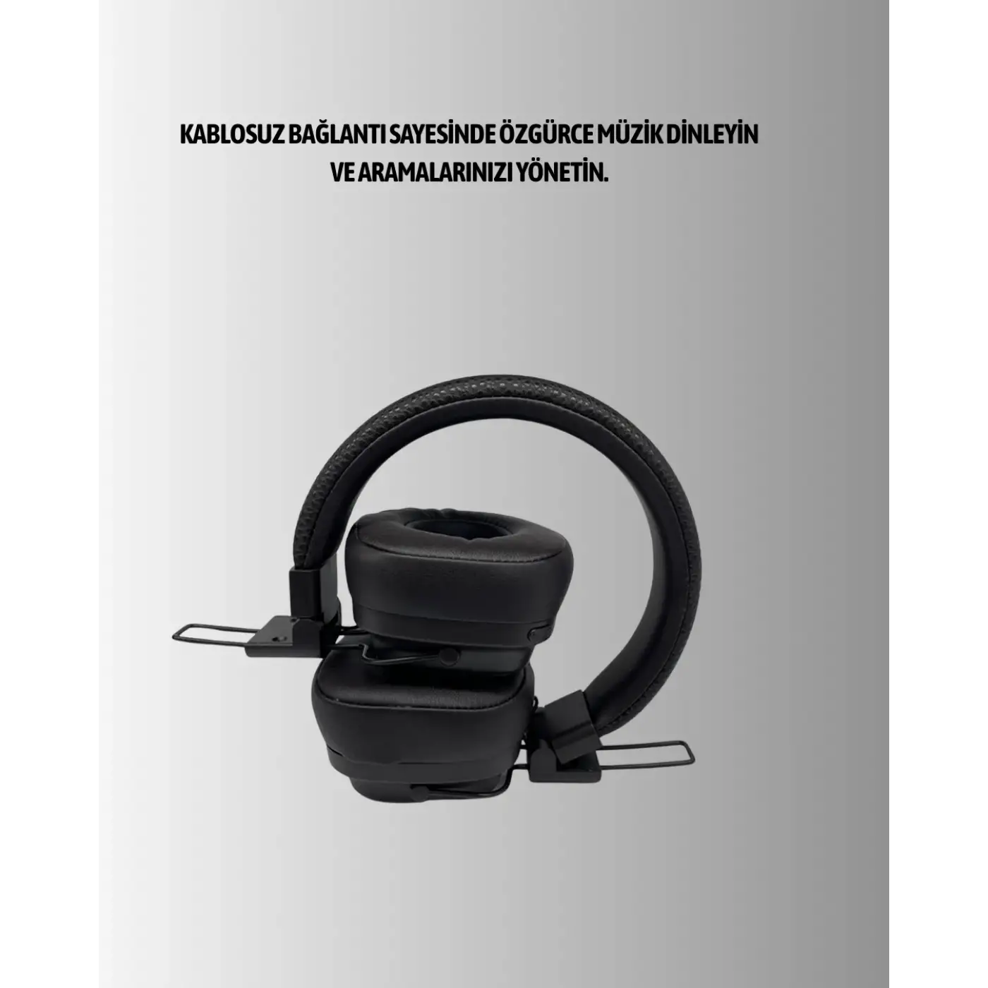 Ergonomik Konforlu Kablosuz Kulak Üstü Bluetooth Kulaklık