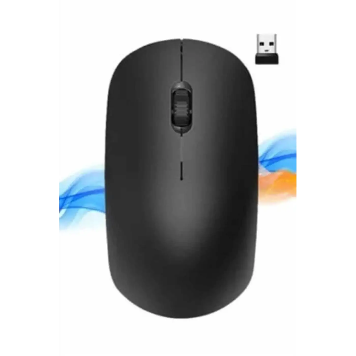 Ergonomik Tasarım Kablosuz Siyah Mouse Hassas Uzun Ömürlü