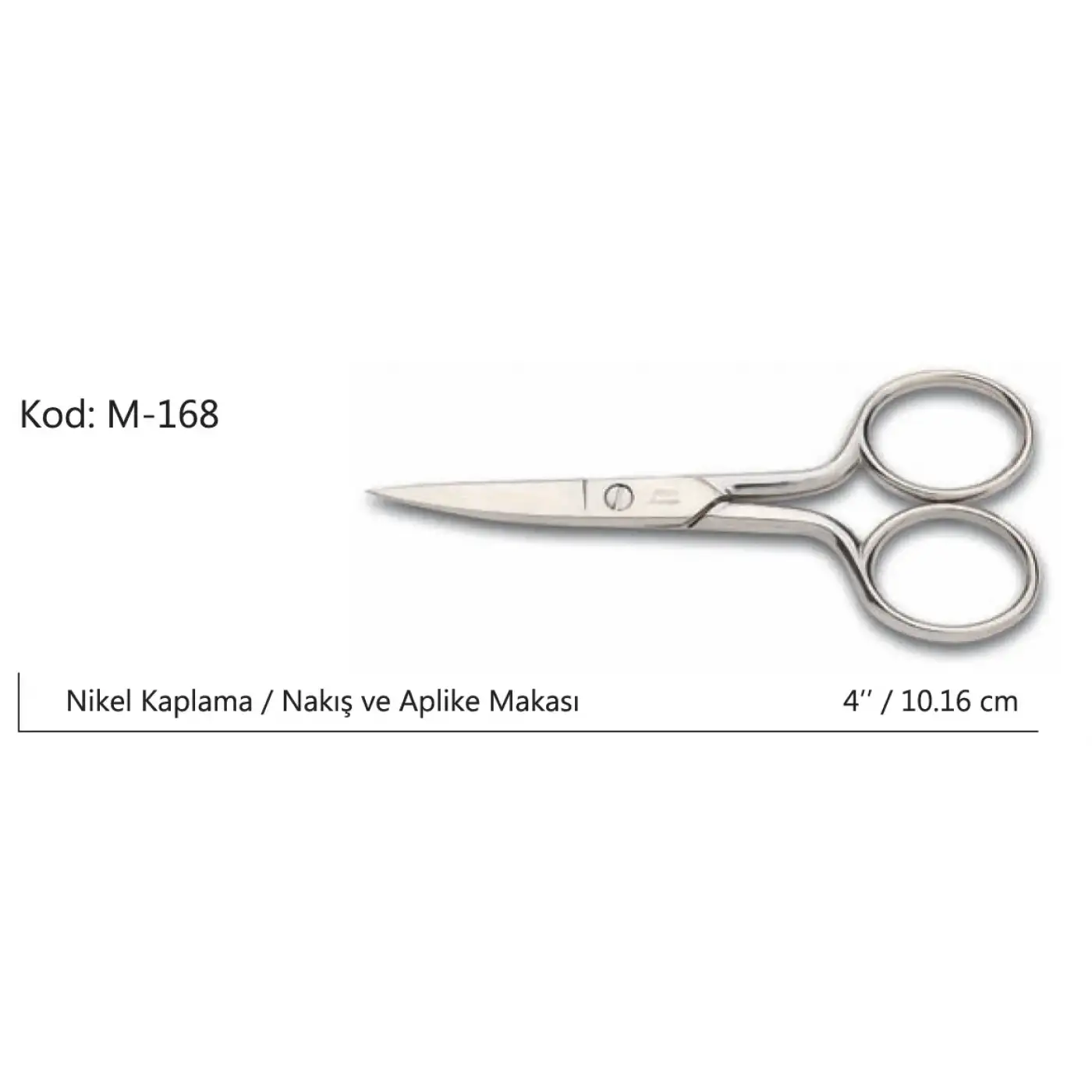 Europe Kalın Nakış Makası Süper Kalite No:4 10,16 Cm