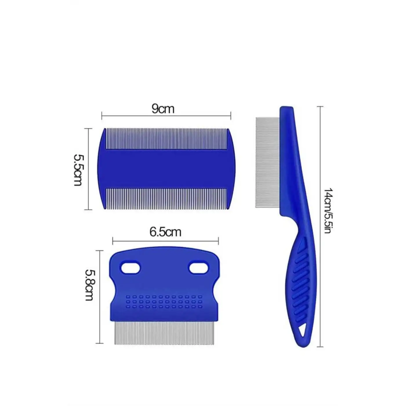 Evcil Hayvan Bit Tarağı Seti Paslanmaz Çelik Bıçaklı 4lü Set