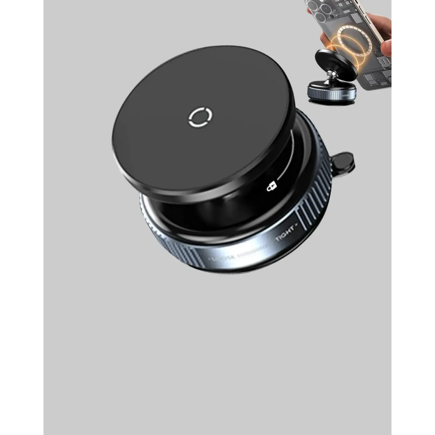 Evrensel Manyetik Araç Telefon Tutucu 360° Döner Başlık