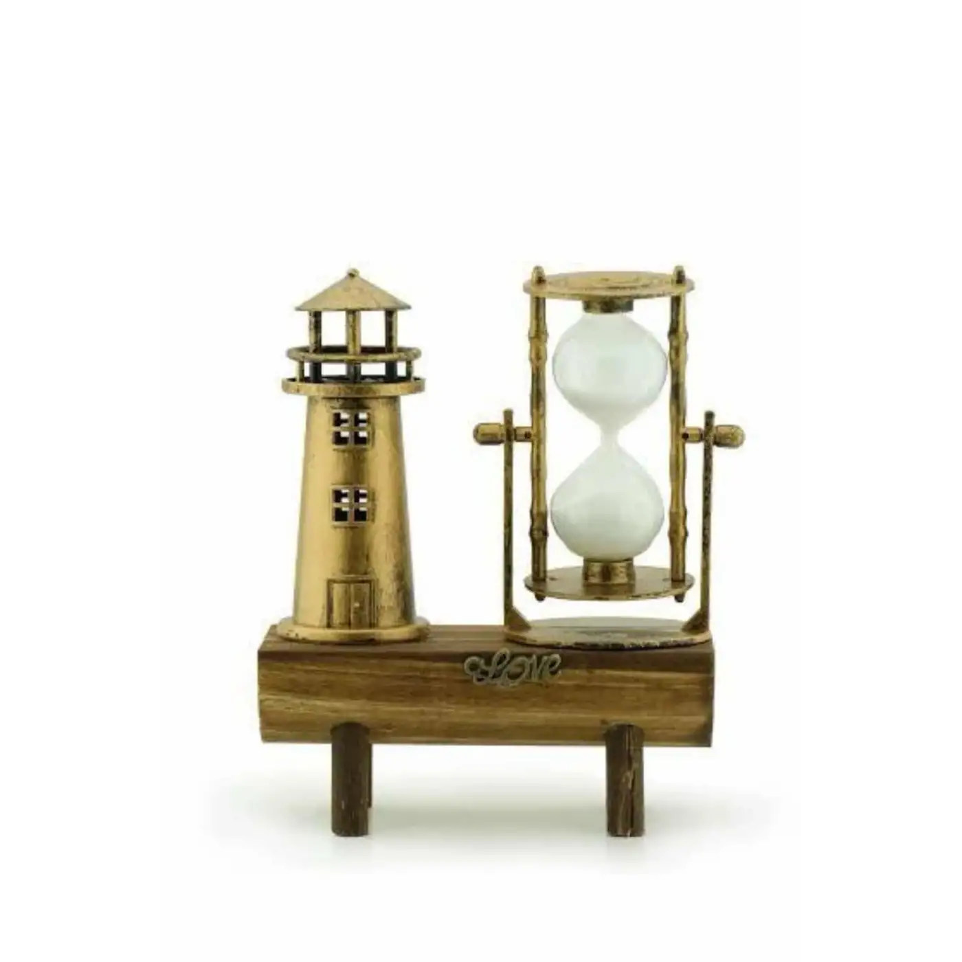 Eyfel Kulesi ve Deniz Feneri Dekoratif Masa Biblosu Hediyelik