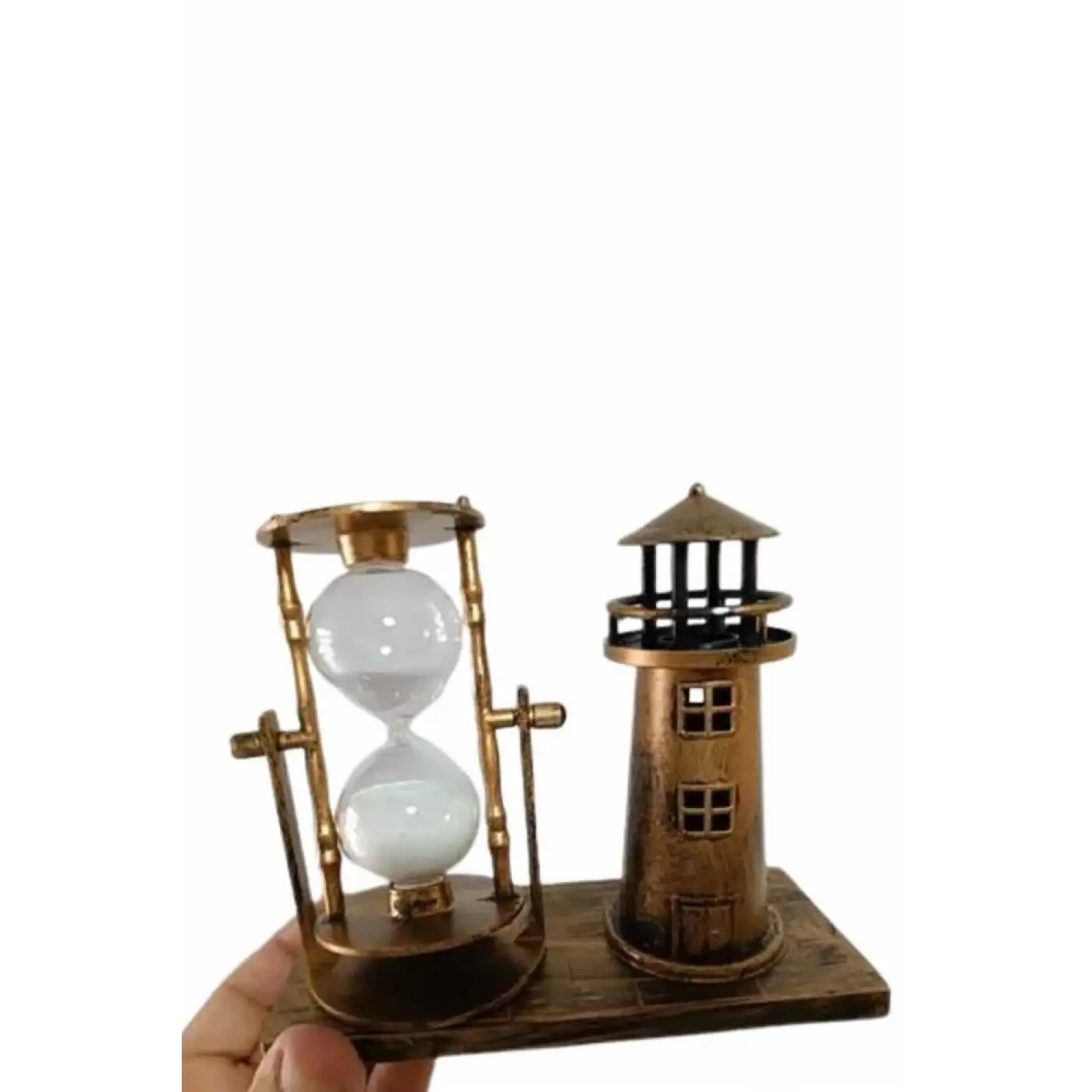 Eyfel Kulesi ve Deniz Feneri Dekoratif Masa Biblosu Hediyelik