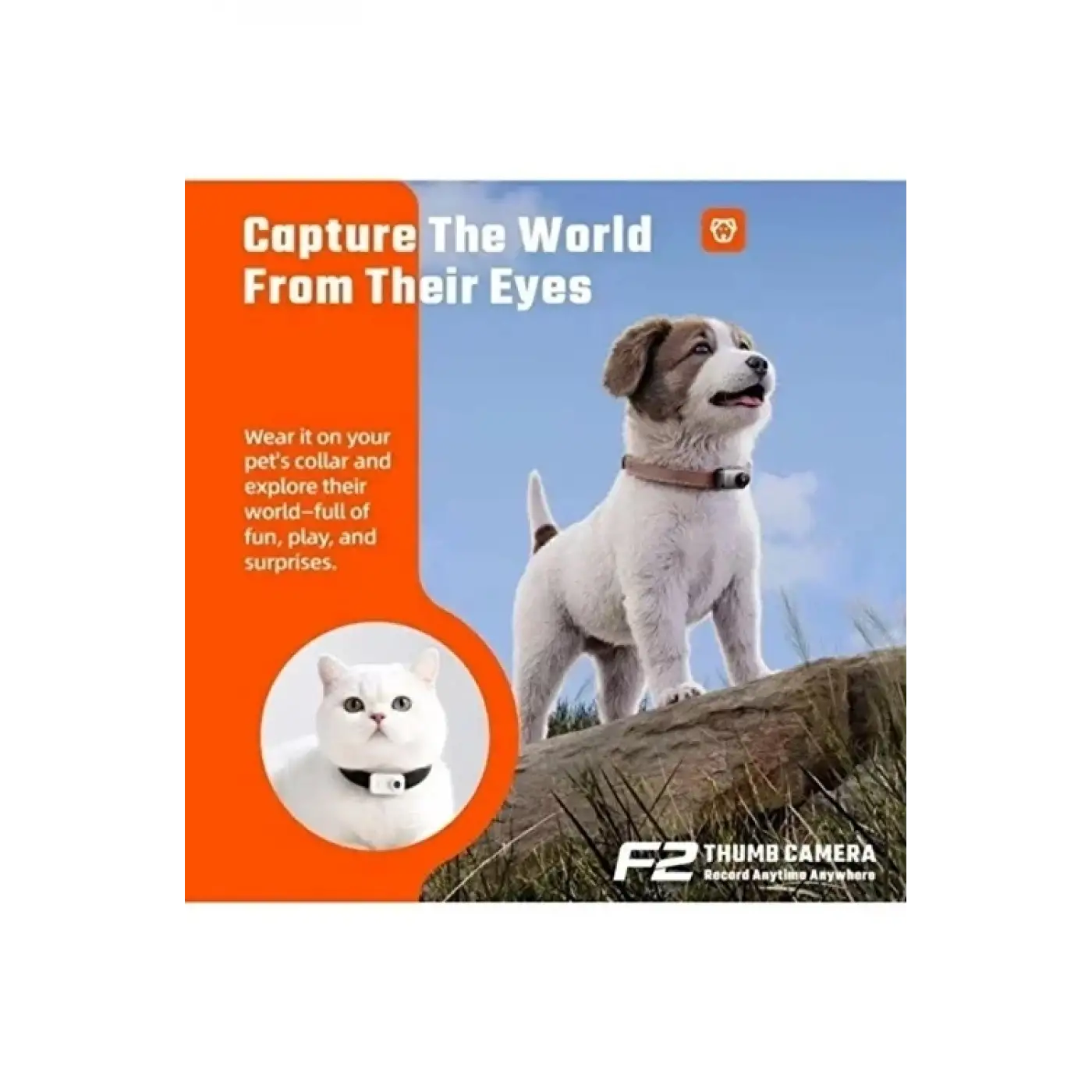 F2 2k 1080p Parmak Kamera 130° Geniş Açı Ips Ekranlı 25g Mini Taşınabilir Cep Kamerası Siyah