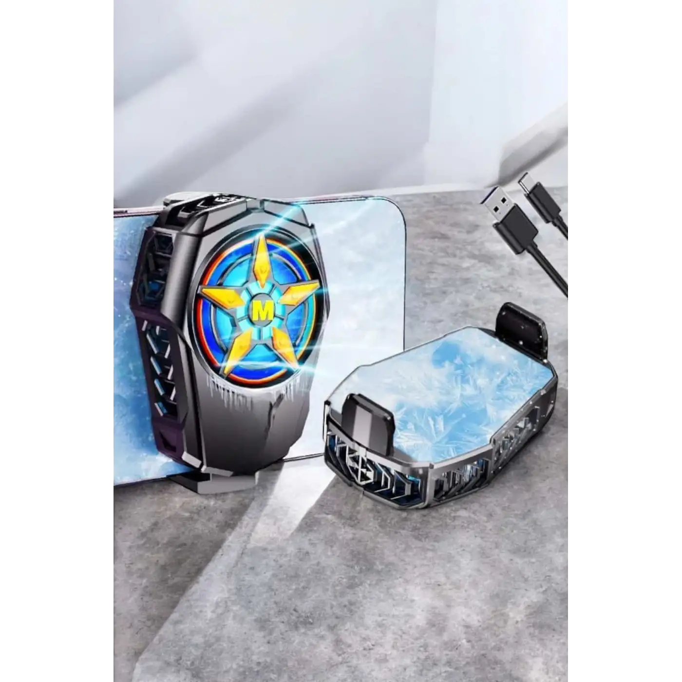 Fanlı Radyatör Soğutucu Telefon Soğutucu Tüm Telefonlara Uyumlu