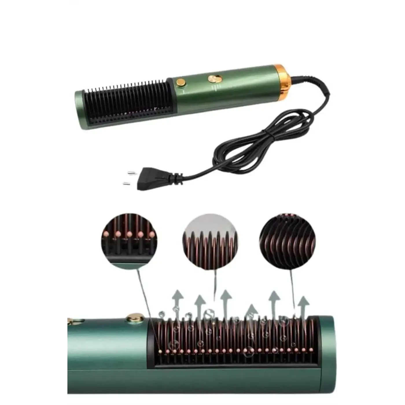 Fön Tarak Düzleştirici Seramik Kaplama Fön Makinesi Saç Kurutma